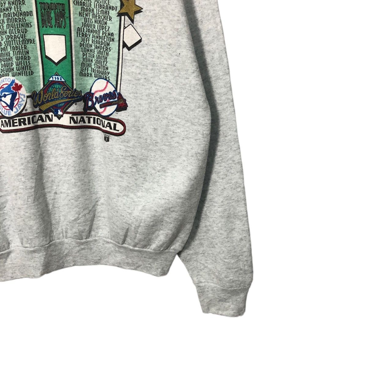 MLB Vtg 90s World Series American National Big Logo Sweatshirt Size US XL / EU 56 / 4 - 10 Thumbnail