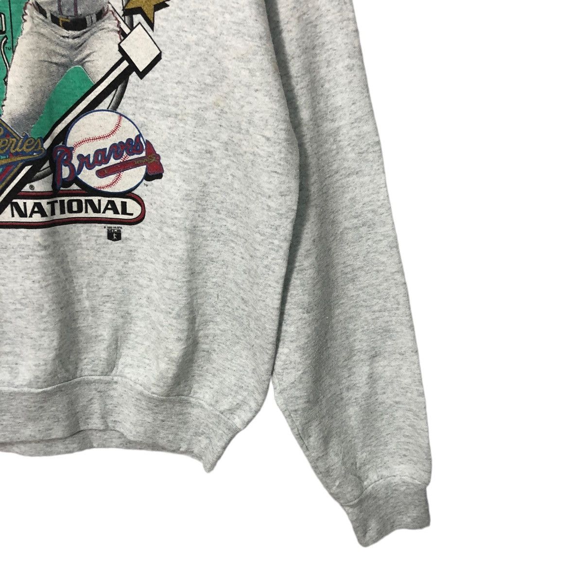 MLB Vtg 90s World Series American National Big Logo Sweatshirt Size US XL / EU 56 / 4 - 2 Thumbnail