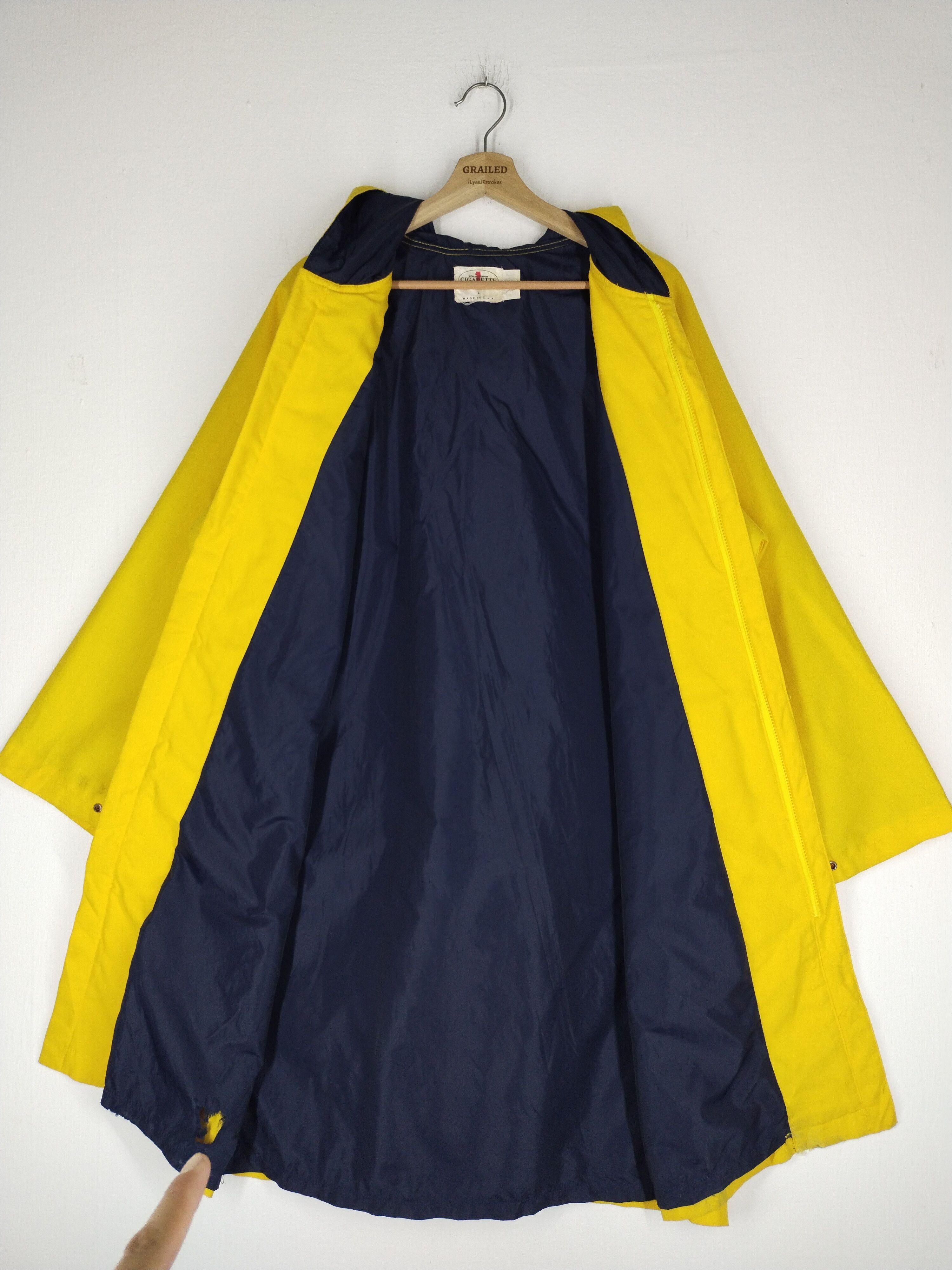 Camel × Vintage 🔥VTG CIGARETTE RACING TEAM USA-JAPAN BOATING LONG COAT Size US L / EU 52-54 / 3 - 3 Thumbnail