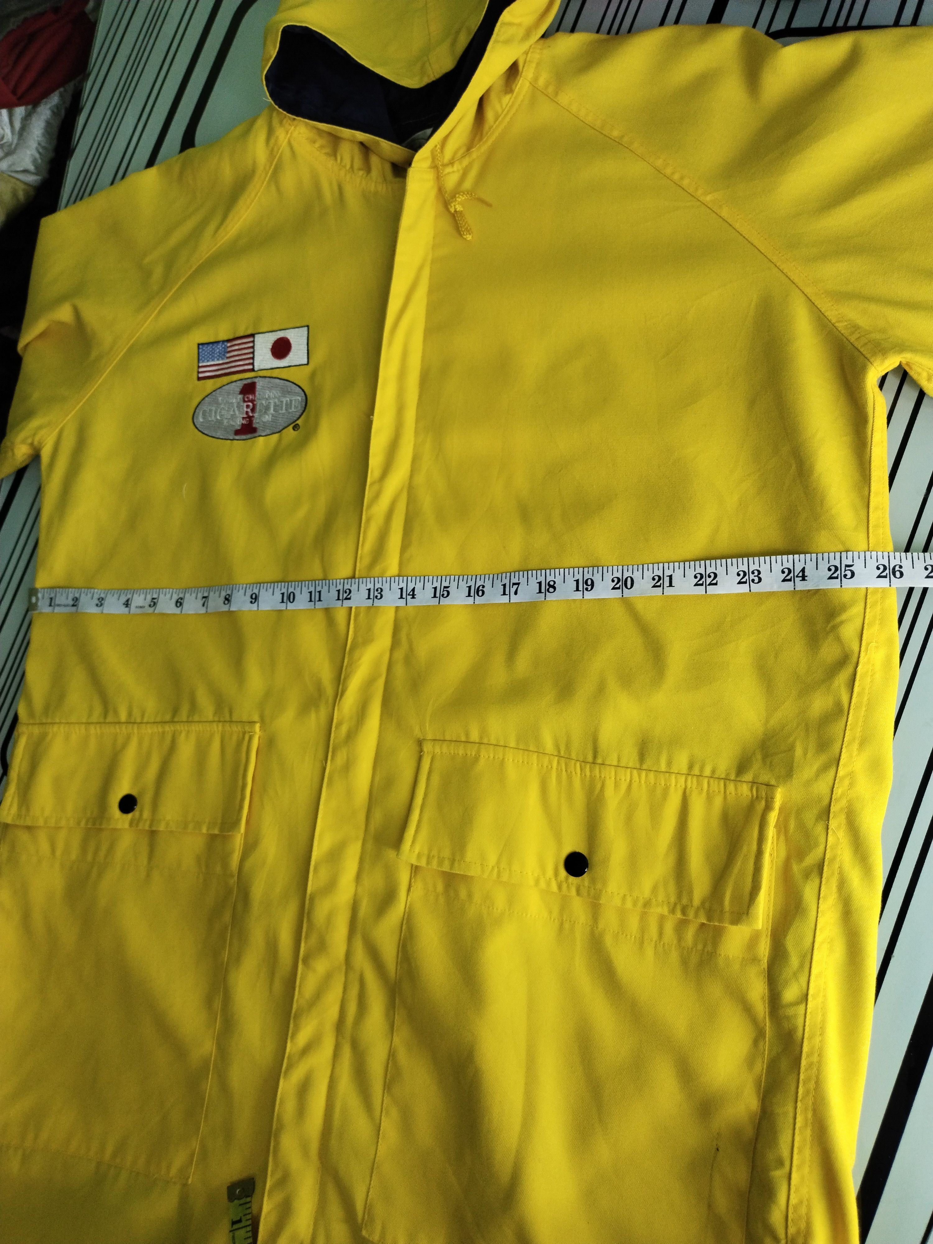 Camel × Vintage 🔥VTG CIGARETTE RACING TEAM USA-JAPAN BOATING LONG COAT Size US L / EU 52-54 / 3 - 17 Thumbnail