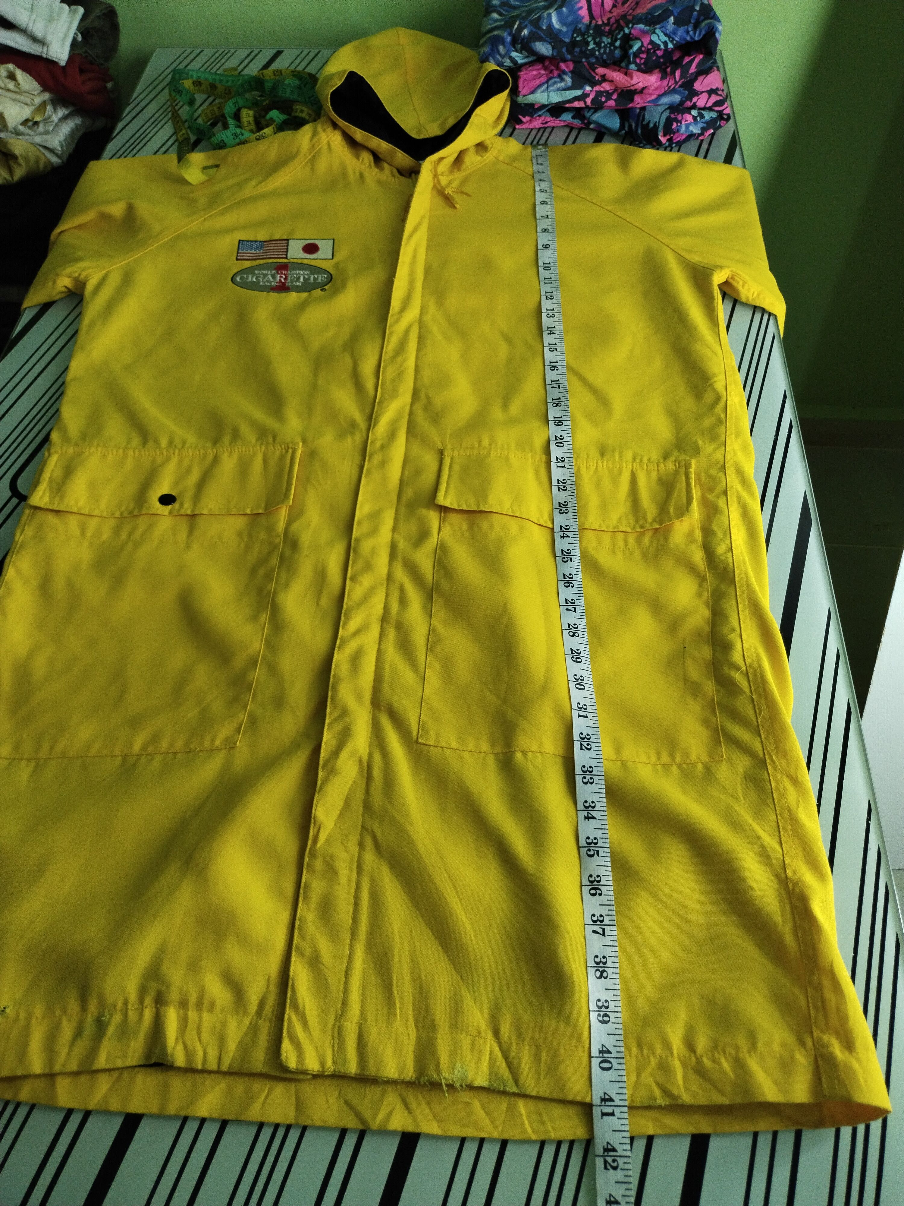 Camel × Vintage 🔥VTG CIGARETTE RACING TEAM USA-JAPAN BOATING LONG COAT Size US L / EU 52-54 / 3 - 18 Thumbnail