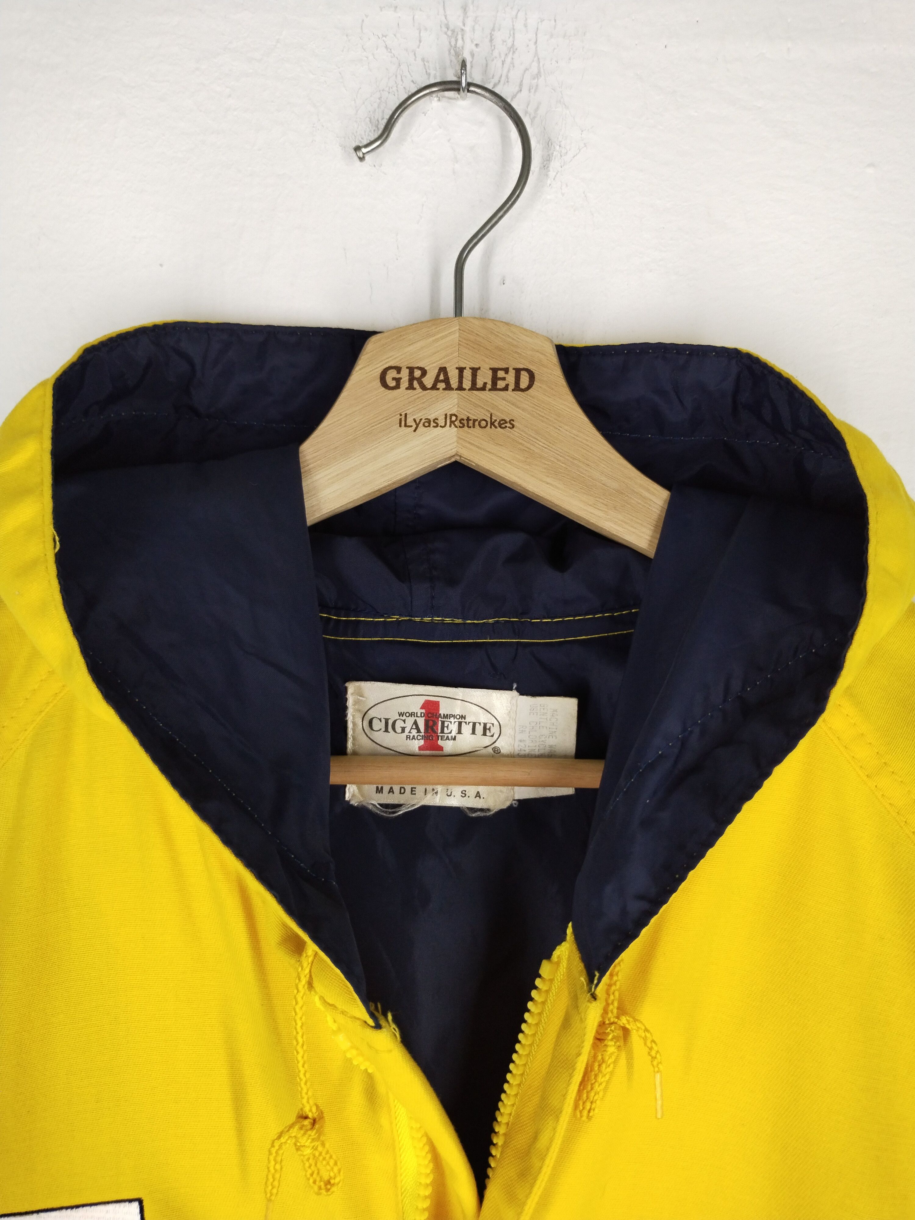 Camel × Vintage 🔥VTG CIGARETTE RACING TEAM USA-JAPAN BOATING LONG COAT Size US L / EU 52-54 / 3 - 19 Thumbnail