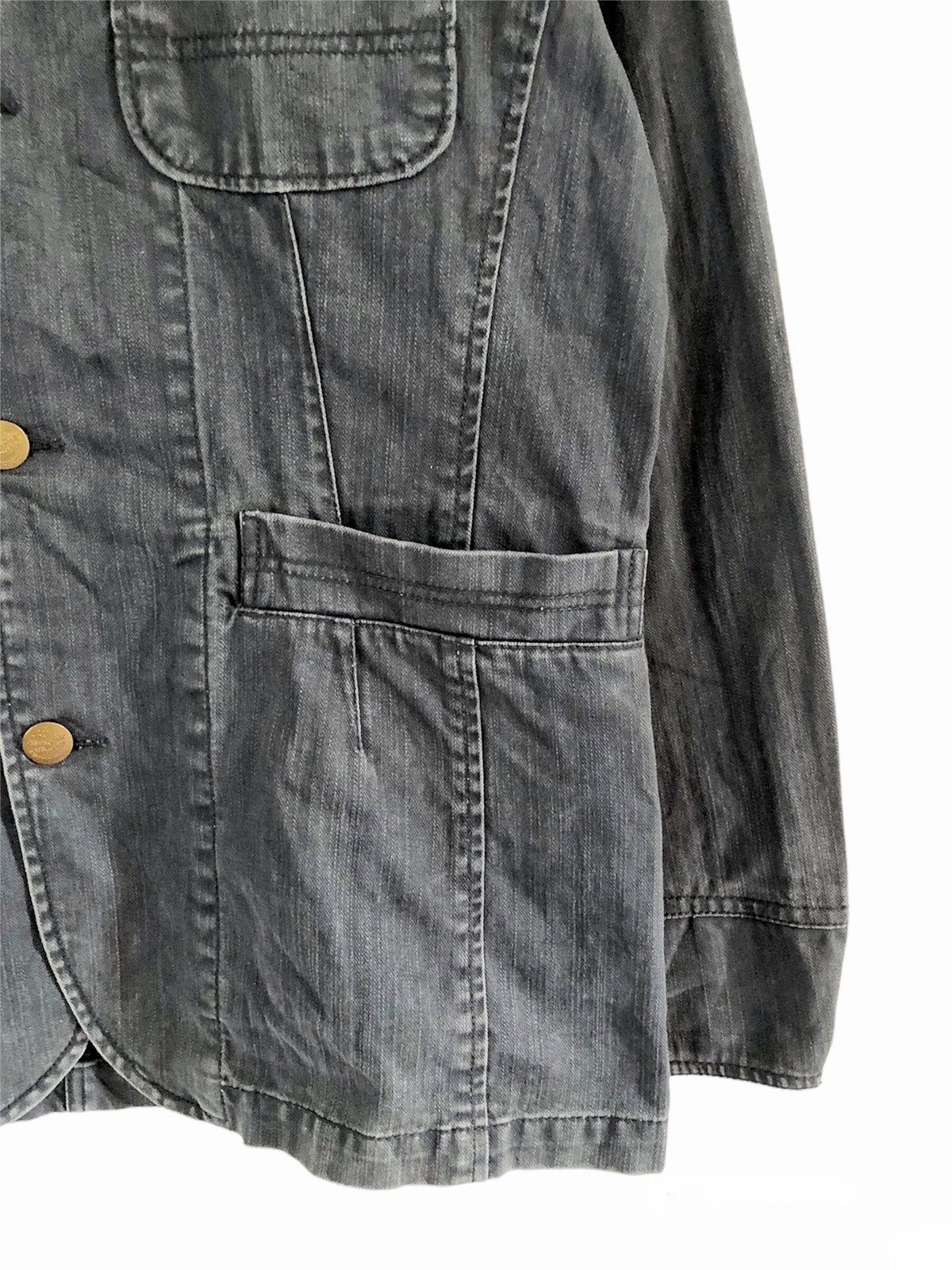 Japanese Brand × Takeo Kikuchi × Vintage Vintage 1990s Takeo Kikuchi Worker chore denim jacket Size US L / EU 52-54 / 3 - 9 Thumbnail