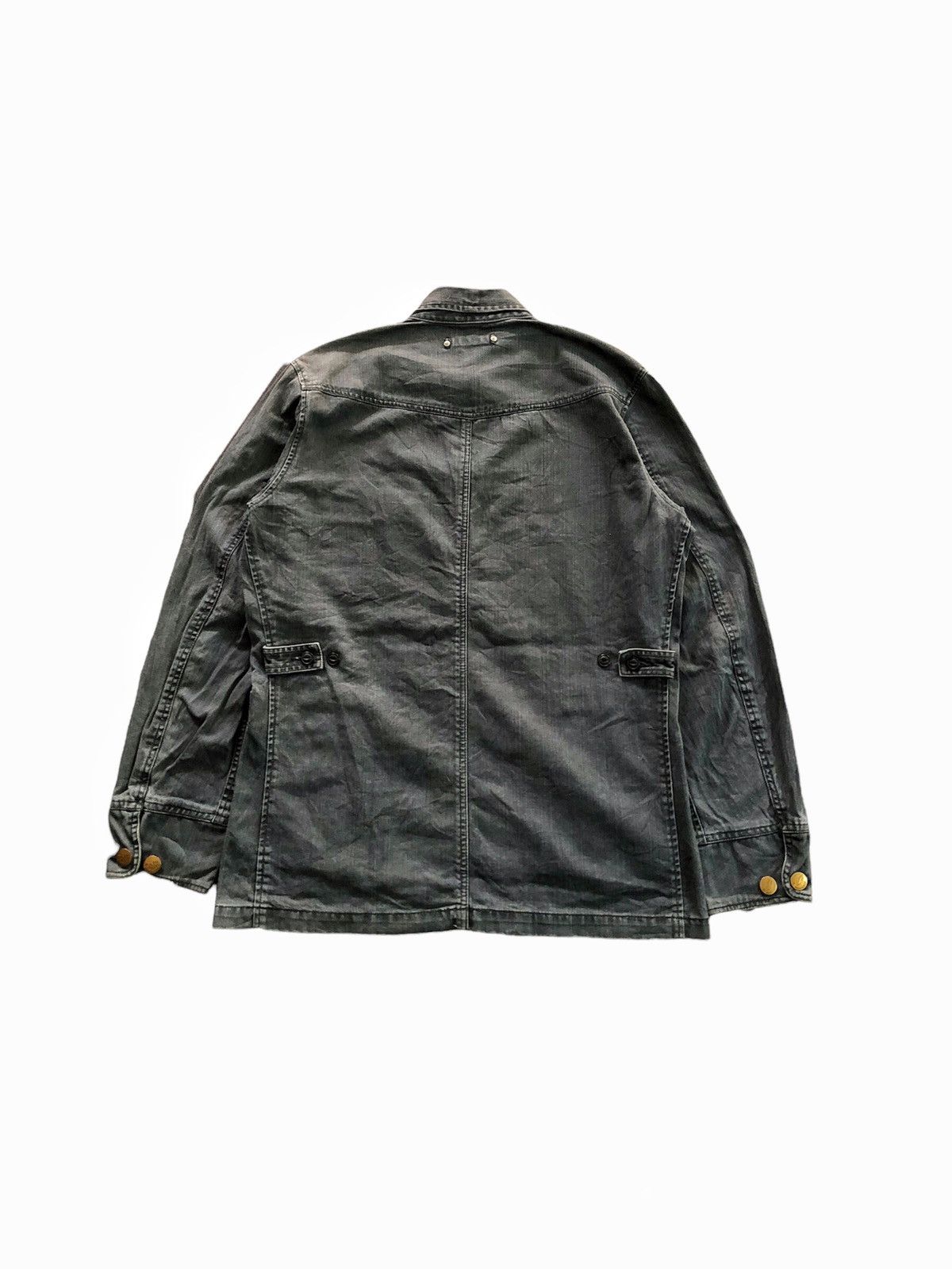 Japanese Brand × Takeo Kikuchi × Vintage Vintage 1990s Takeo Kikuchi Worker chore denim jacket Size US L / EU 52-54 / 3 - 3 Thumbnail