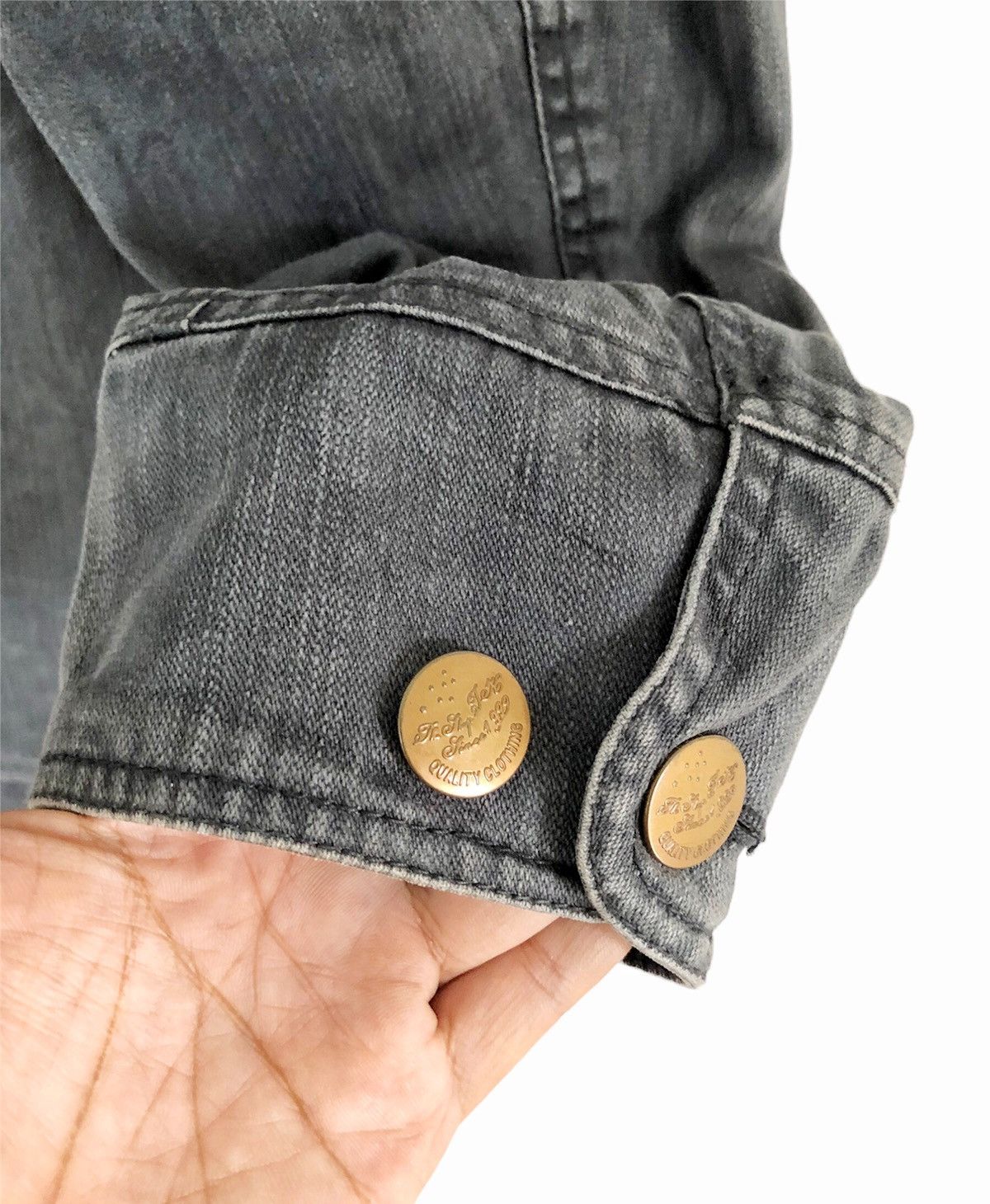 Japanese Brand × Takeo Kikuchi × Vintage Vintage 1990s Takeo Kikuchi Worker chore denim jacket Size US L / EU 52-54 / 3 - 10 Thumbnail
