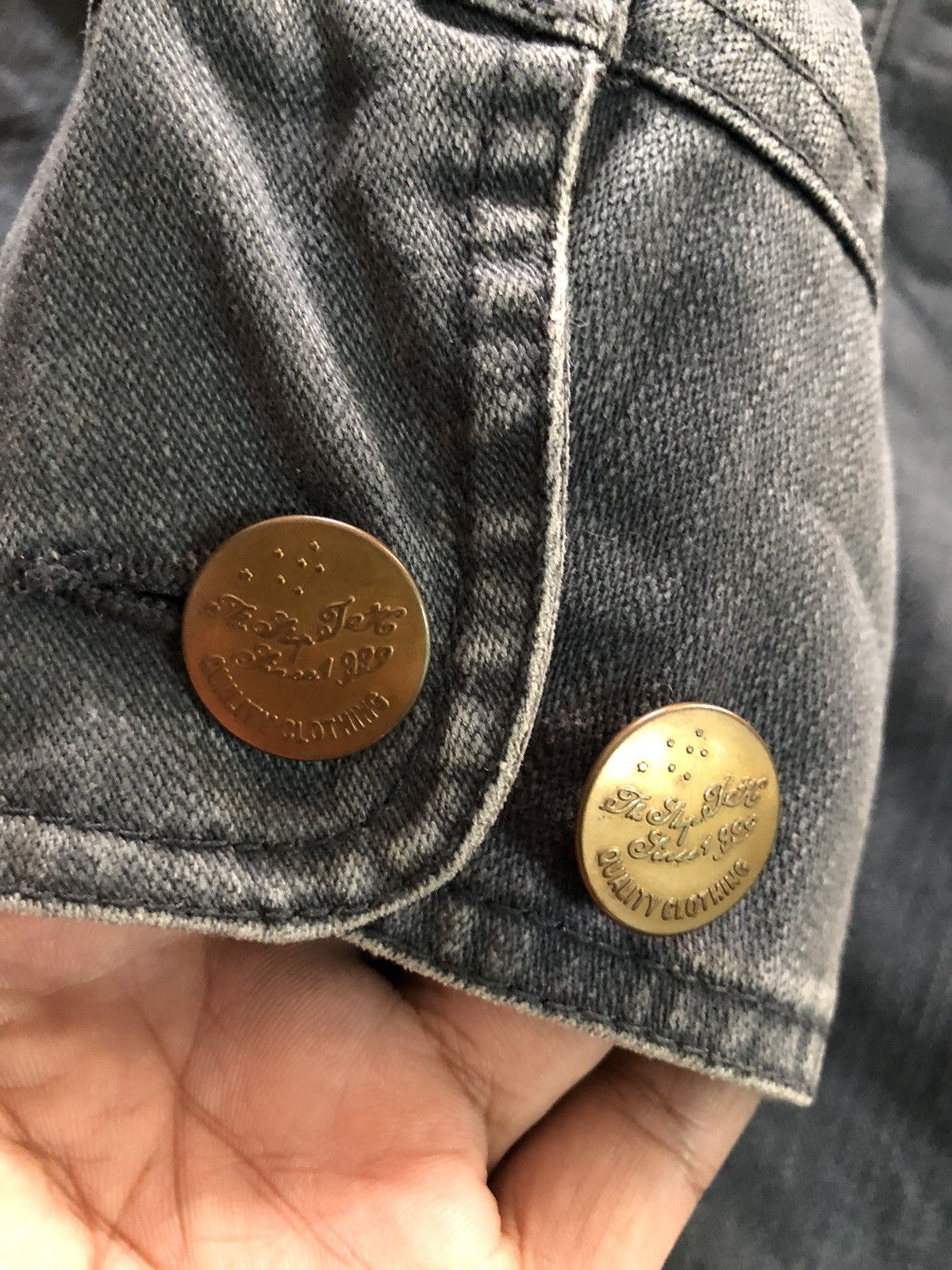 Japanese Brand × Takeo Kikuchi × Vintage Vintage 1990s Takeo Kikuchi Worker chore denim jacket Size US L / EU 52-54 / 3 - 17 Thumbnail