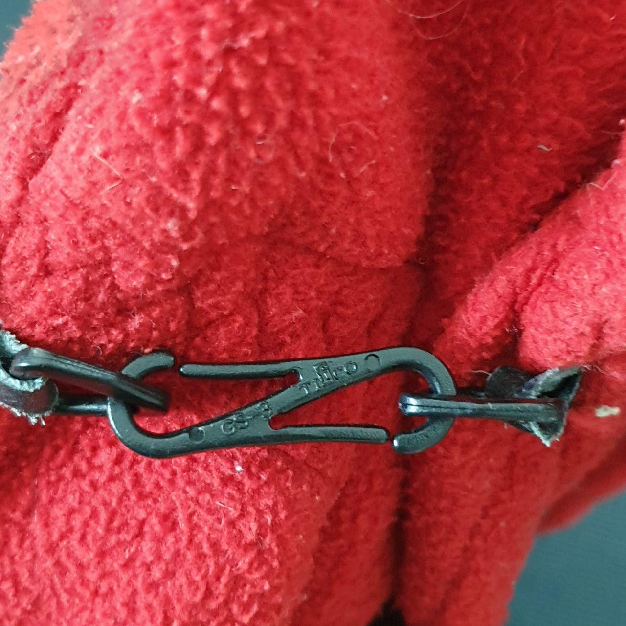 The North Face × Vintage TNF Red Fleece Embroidered Logo Gloves Size ONE SIZE - 5 Thumbnail