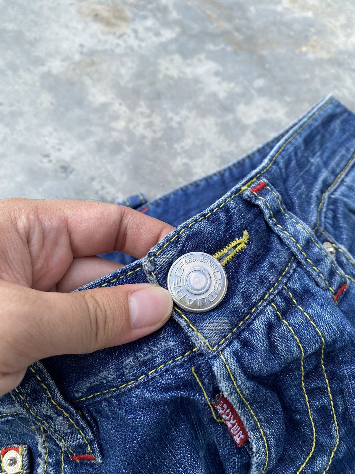 AC/DC 🔥Express Shipping🔥 Dsquared 2 x ACDC Selvedge Jeans Size 30" / US 8 / IT 44 - 4 Thumbnail