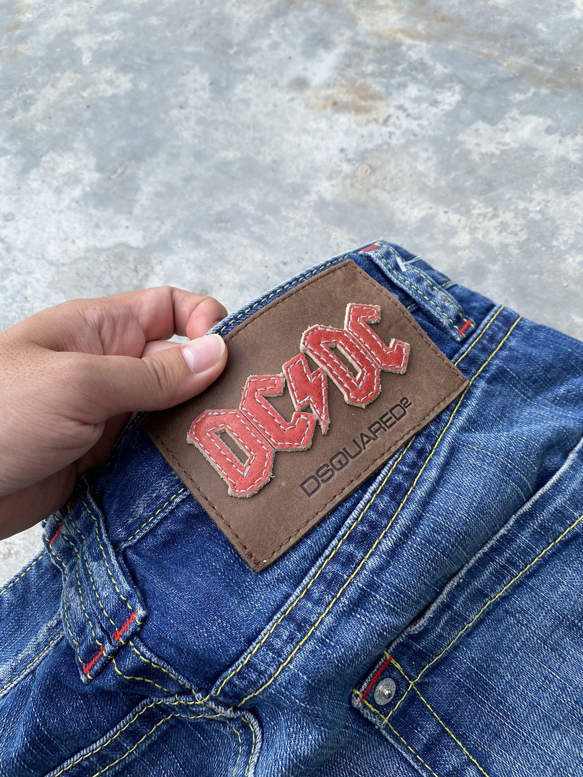 AC/DC 🔥Express Shipping🔥 Dsquared 2 x ACDC Selvedge Jeans Size 30" / US 8 / IT 44 - 8 Thumbnail