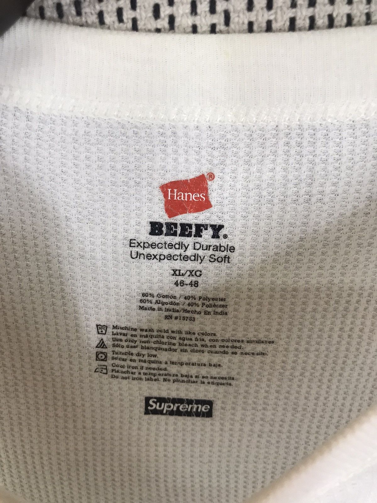 Hanes × Supreme ‼️SUPREME X HANES BASIC TSHIRT LONGSLEEVE ‼️ Size US XL / EU 56 / 4 - 3 Thumbnail