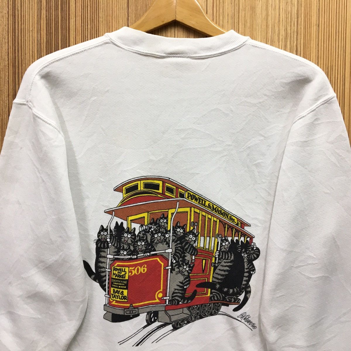Vintage Vintage BKliban Cat Crewneck Sweatshirt Size XS / US 0-2 / IT 36-38 - 5 Thumbnail