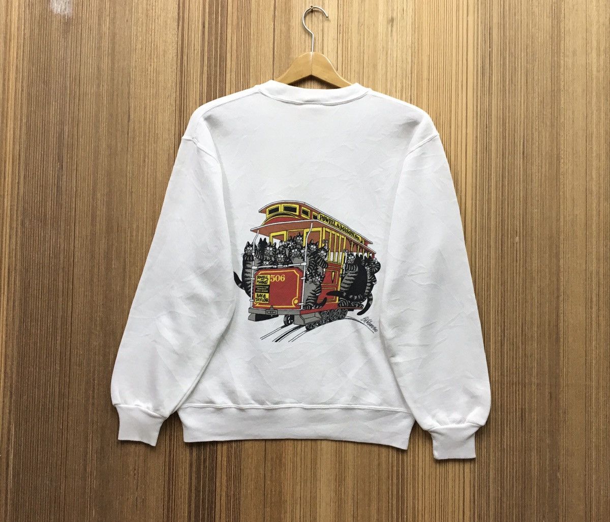 Vintage Vintage BKliban Cat Crewneck Sweatshirt Size XS / US 0-2 / IT 36-38 - 2 Thumbnail