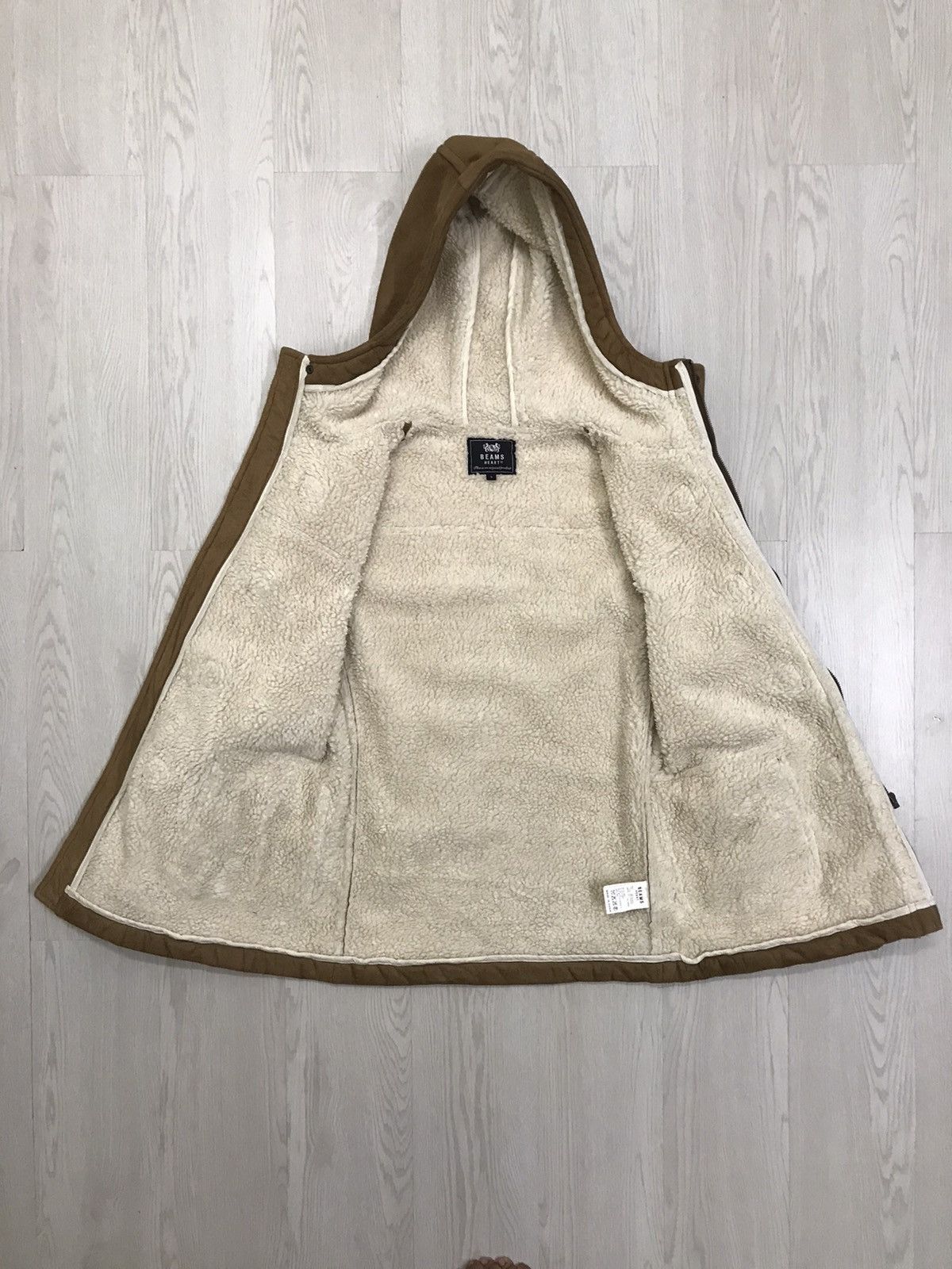Beams Plus × Japanese Brand × Vintage Vintage Beams Suede Duffle Coat Beams Heart Size US S / EU 44-46 / 1 - 11 Thumbnail
