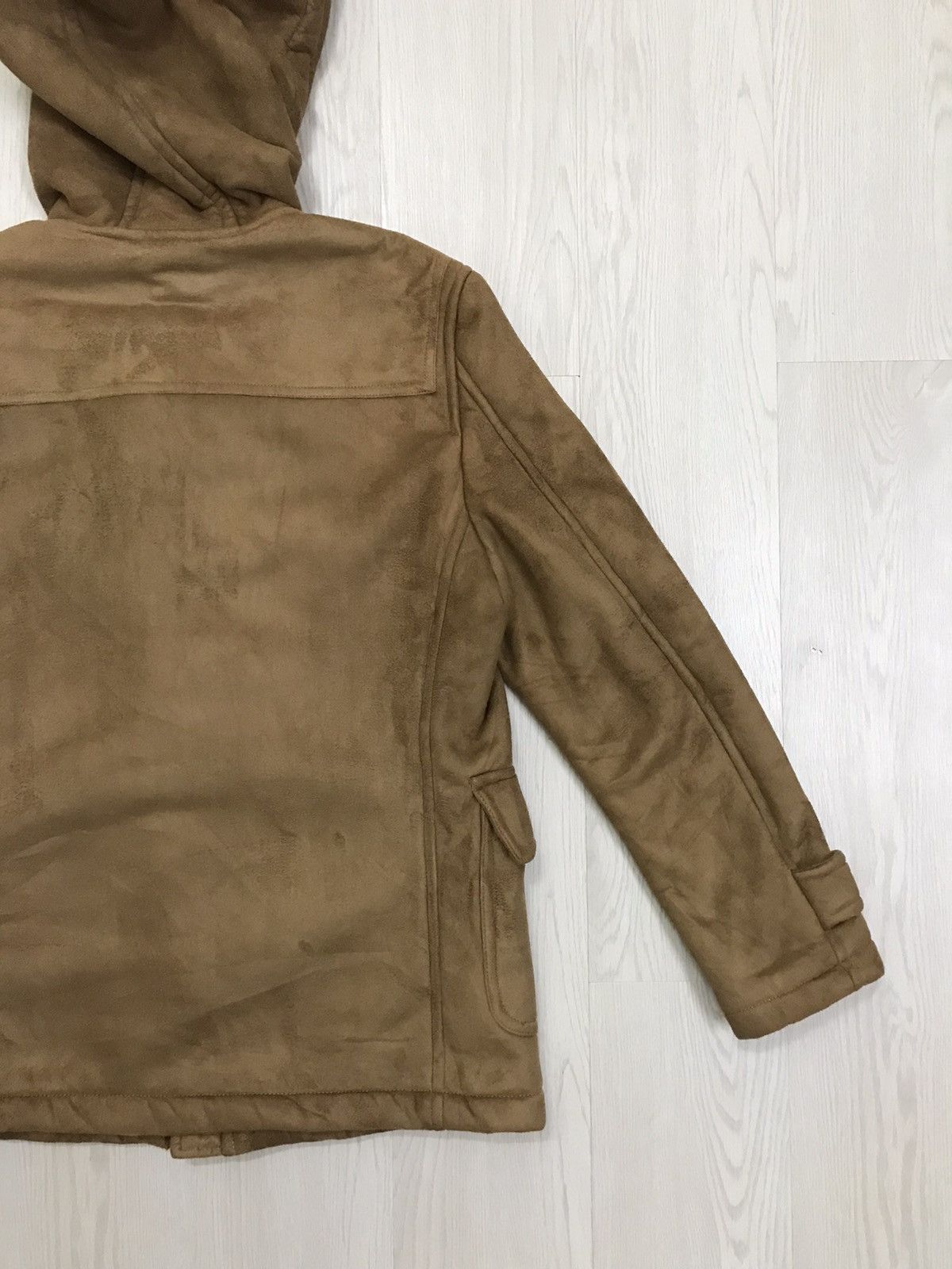 Beams Plus × Japanese Brand × Vintage Vintage Beams Suede Duffle Coat Beams Heart Size US S / EU 44-46 / 1 - 9 Thumbnail