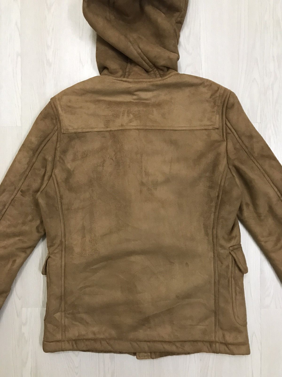 Beams Plus × Japanese Brand × Vintage Vintage Beams Suede Duffle Coat Beams Heart Size US S / EU 44-46 / 1 - 8 Thumbnail