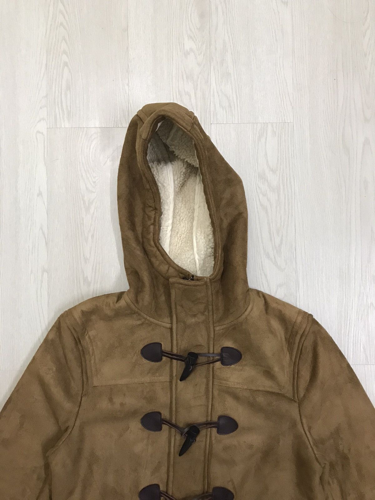 Beams Plus × Japanese Brand × Vintage Vintage Beams Suede Duffle Coat Beams Heart Size US S / EU 44-46 / 1 - 4 Thumbnail