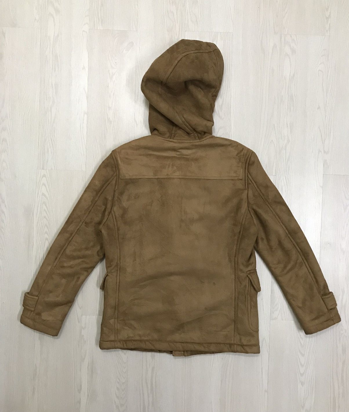 Beams Plus × Japanese Brand × Vintage Vintage Beams Suede Duffle Coat Beams Heart Size US S / EU 44-46 / 1 - 7 Thumbnail