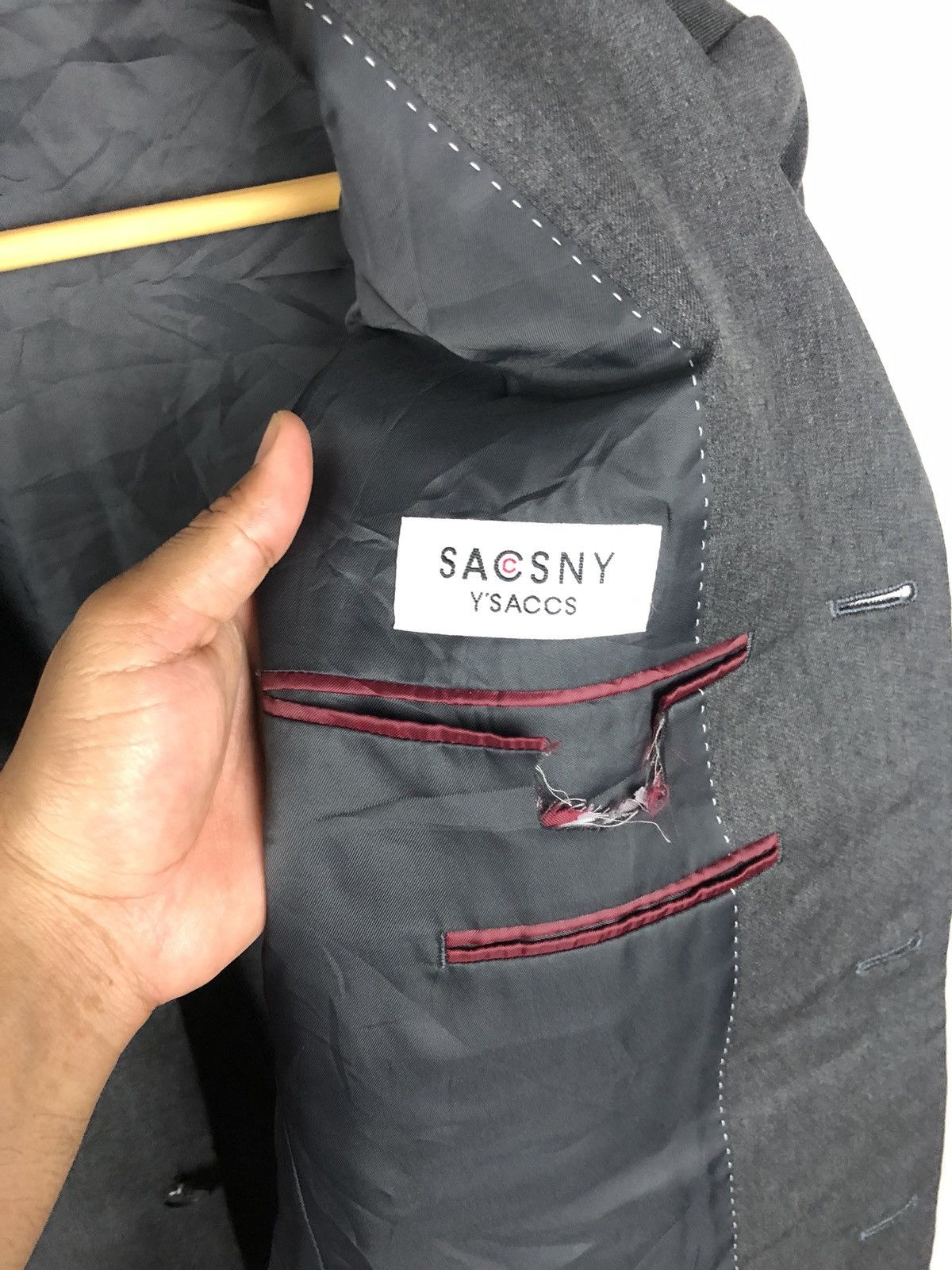 Yohji Yamamoto Y'saccs Yohji Yamamoto Coat Size 34S - 4 Thumbnail
