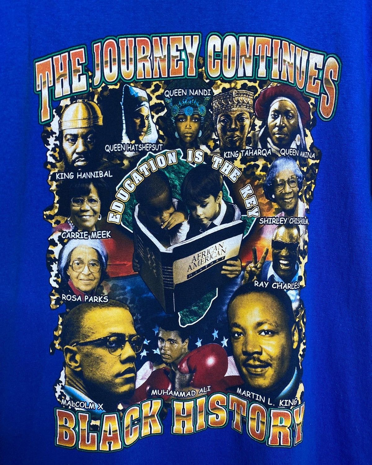 Vintage 🚨Vintage Black History Malcolm X MLK Rap Tee T-Shirt Size US L / EU 52-54 / 3 - 4 Thumbnail