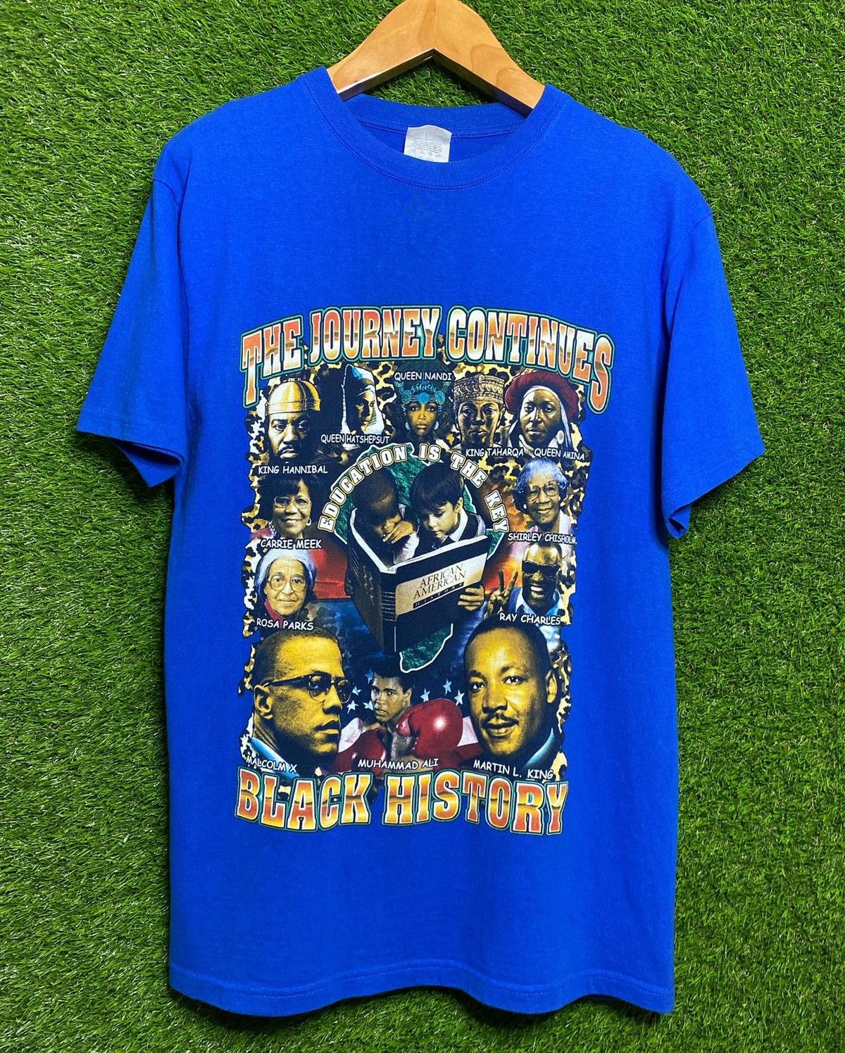 Vintage 🚨Vintage Black History Malcolm X MLK Rap Tee T-Shirt Size US L / EU 52-54 / 3 - 1 Thumbnail
