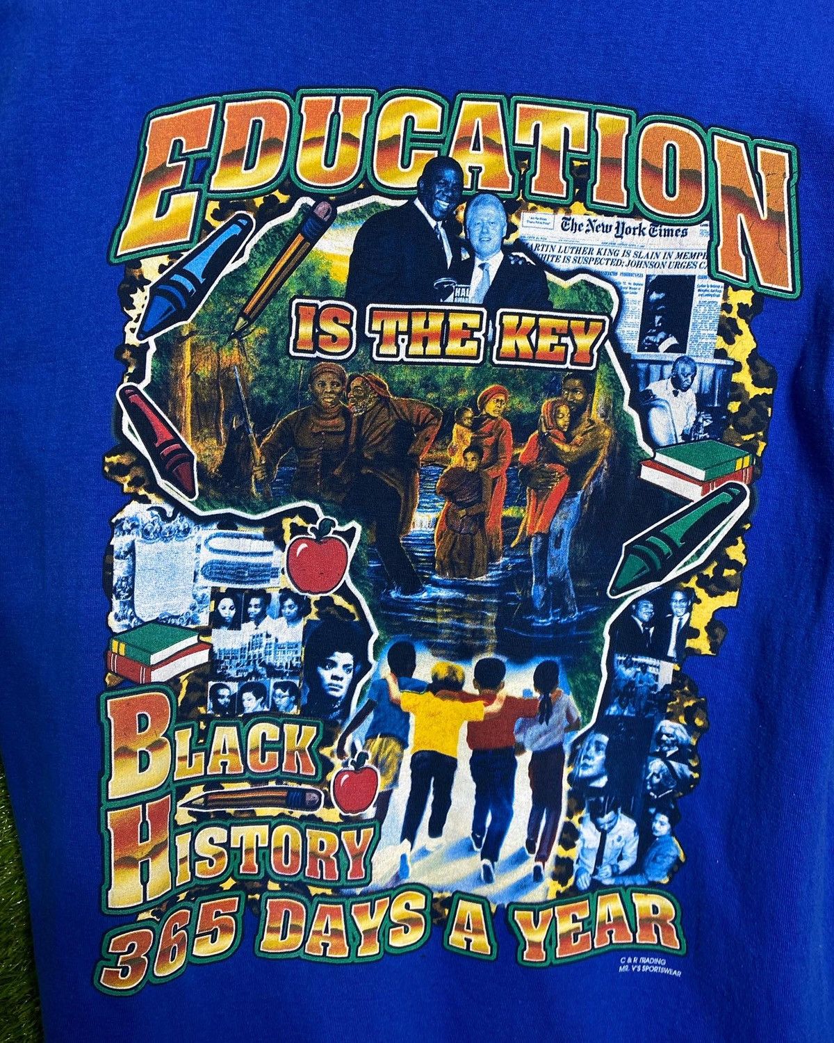 Vintage 🚨Vintage Black History Malcolm X MLK Rap Tee T-Shirt Size US L / EU 52-54 / 3 - 5 Thumbnail