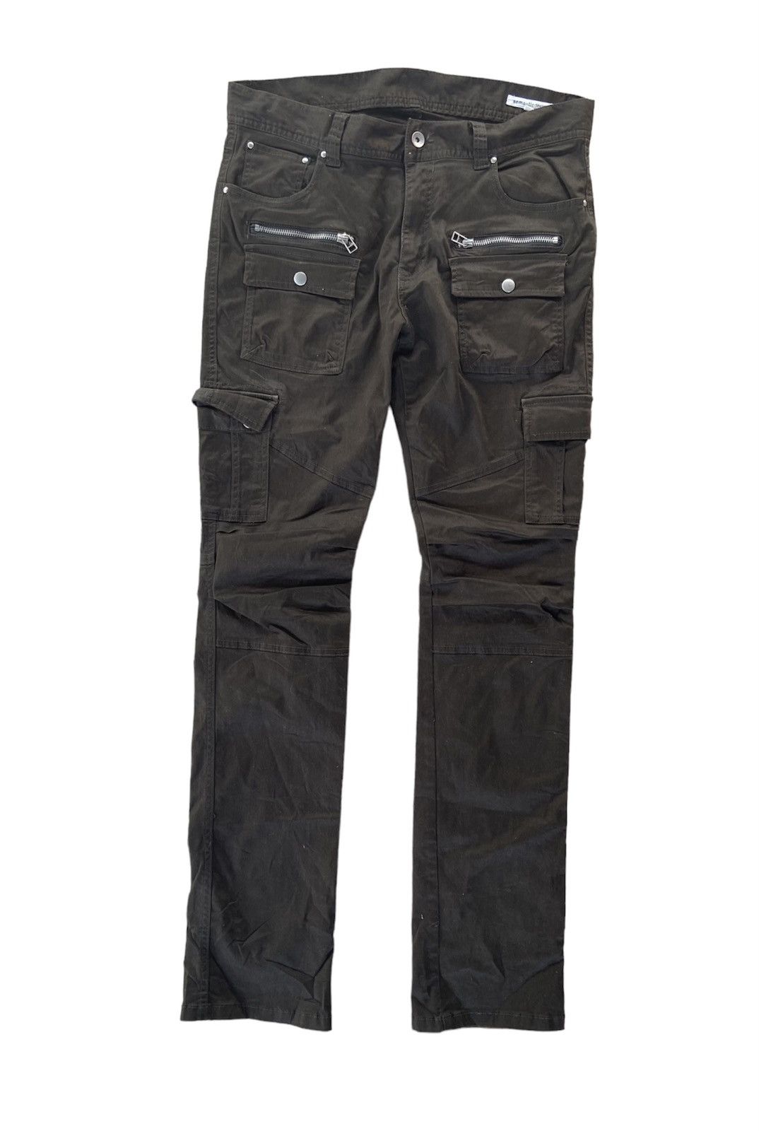 image of Semantic Design Cargo Outfits Skinny Trousers Pants in Brown, Men's (Size 33)