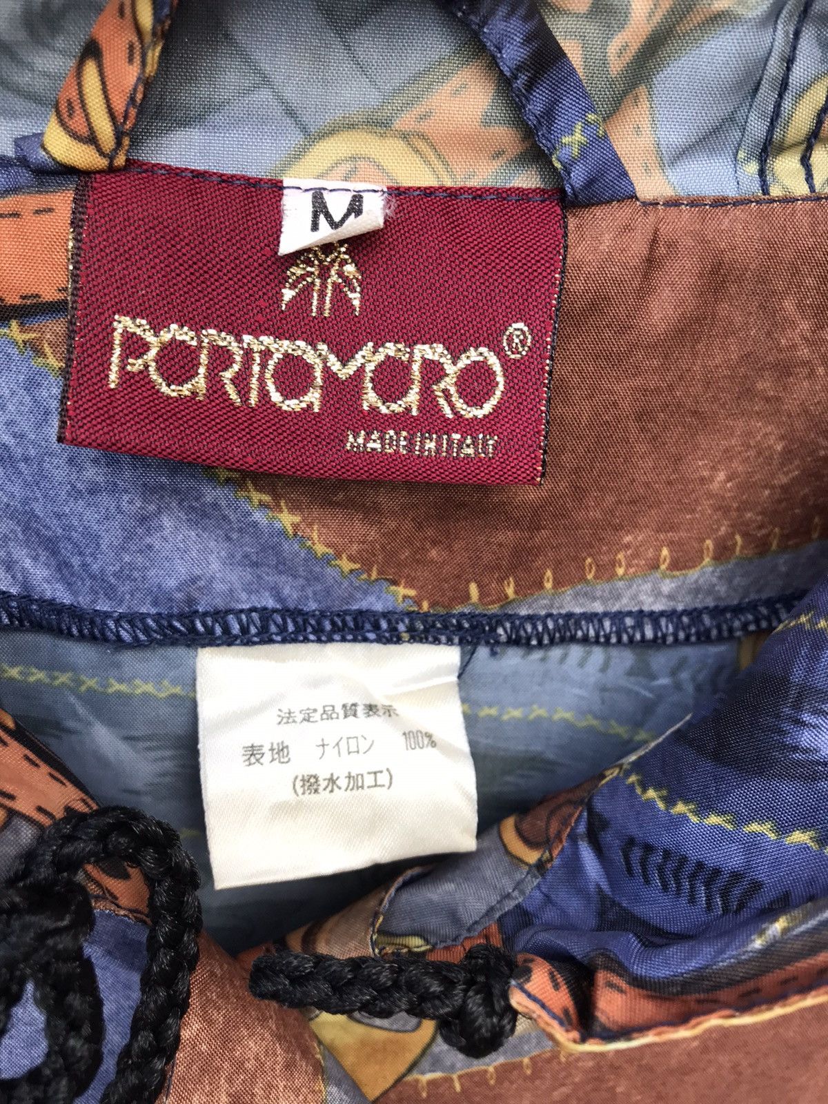Vintage Vintage Italian Designer Porto Moro Windbreaker Hoodie Size US L / EU 52-54 / 3 - 2 Thumbnail