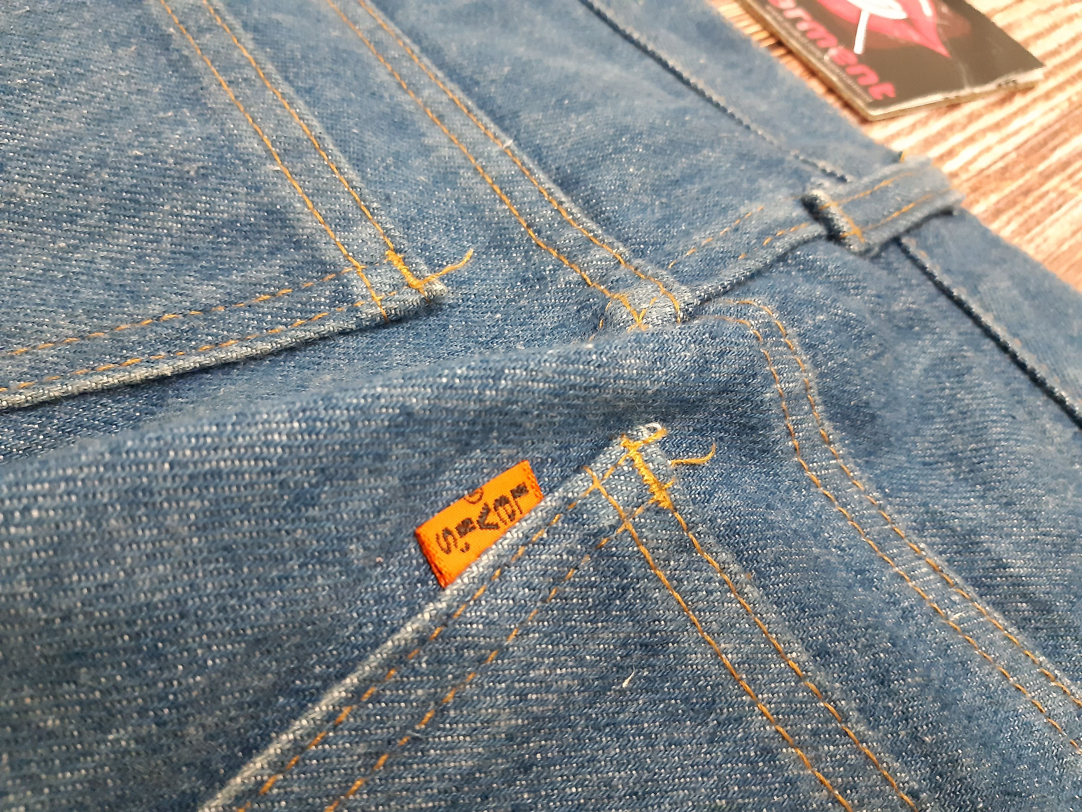 Levi's × Vintage Levis 746 Jeans Bell Bottom Flare Bootcut Orange Tab USA #6 Size US 28 / EU 44 - 3 Thumbnail