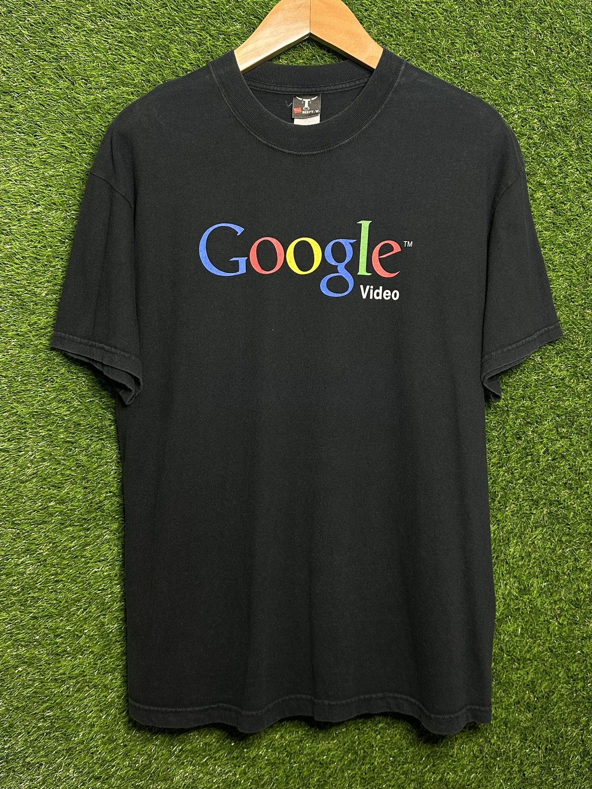 ?Vintage Google Video 00s Tech Promo T-Shirt