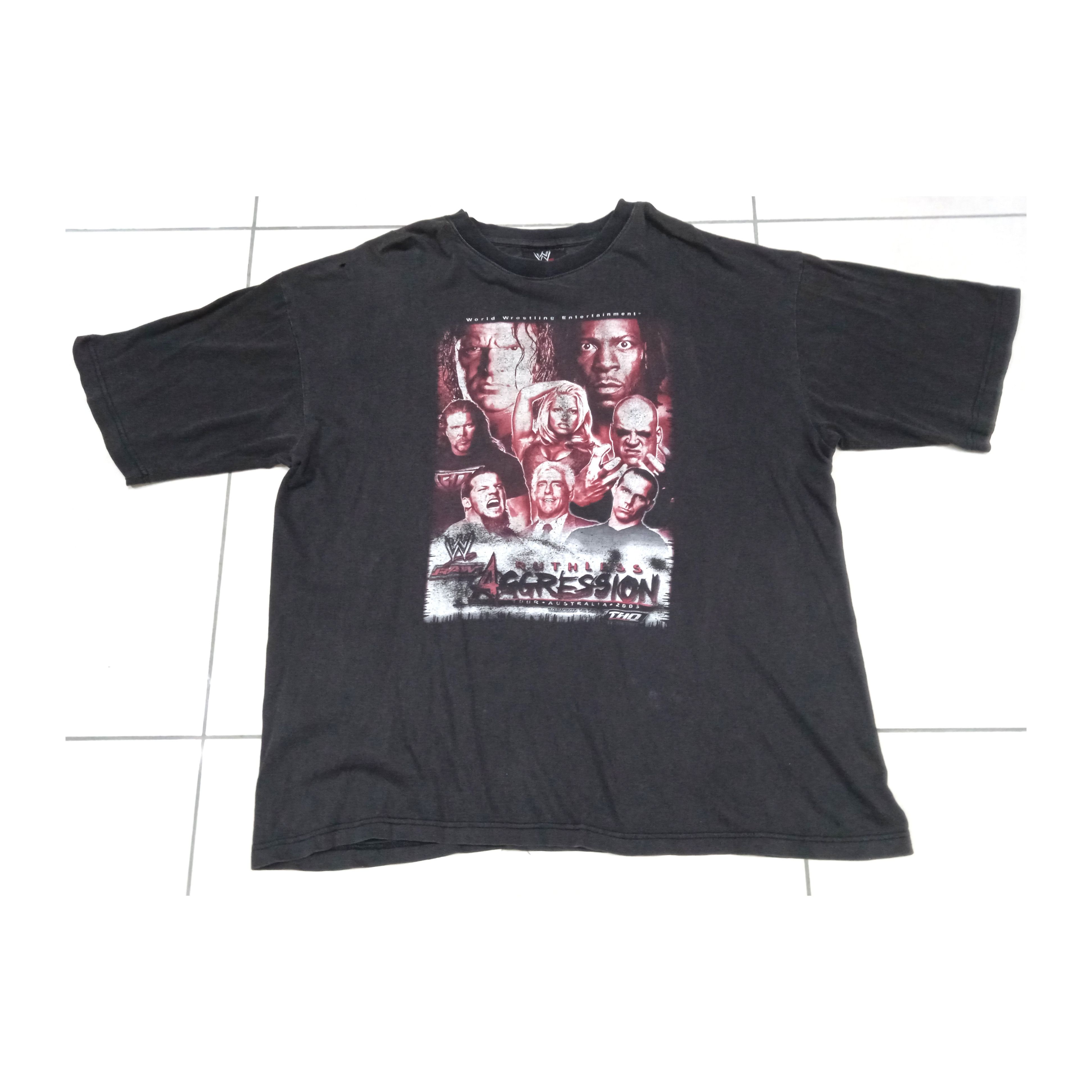 Other Vintage WWE Australia 2003 Tour T-Shirt Thrashed Distressed Size US XL / EU 56 / 4 - 1 Thumbnail