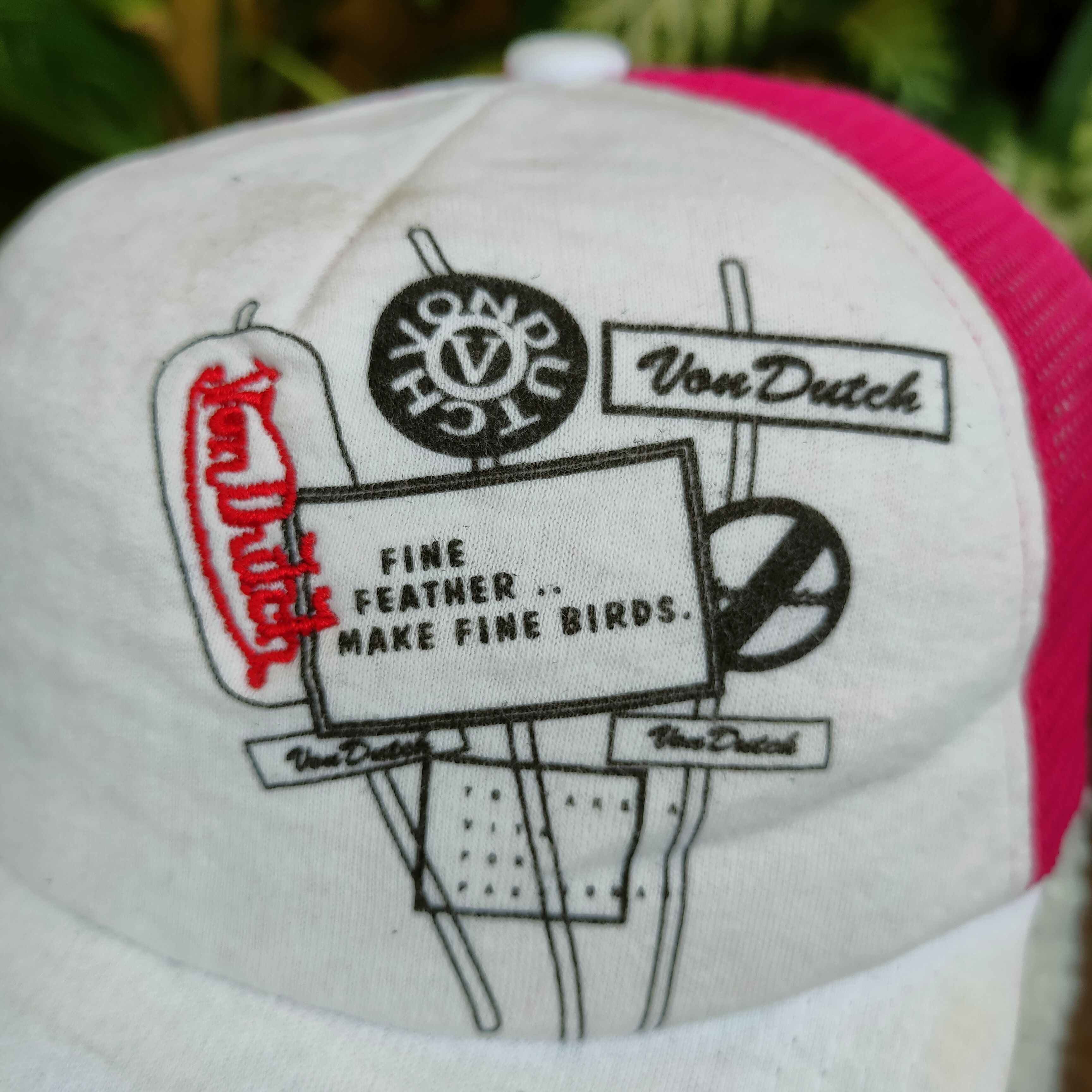 Von Dutch Vintage VON DUTCH Embroidery Spellout Printed Trucker Cap Size ONE SIZE - 2 Thumbnail