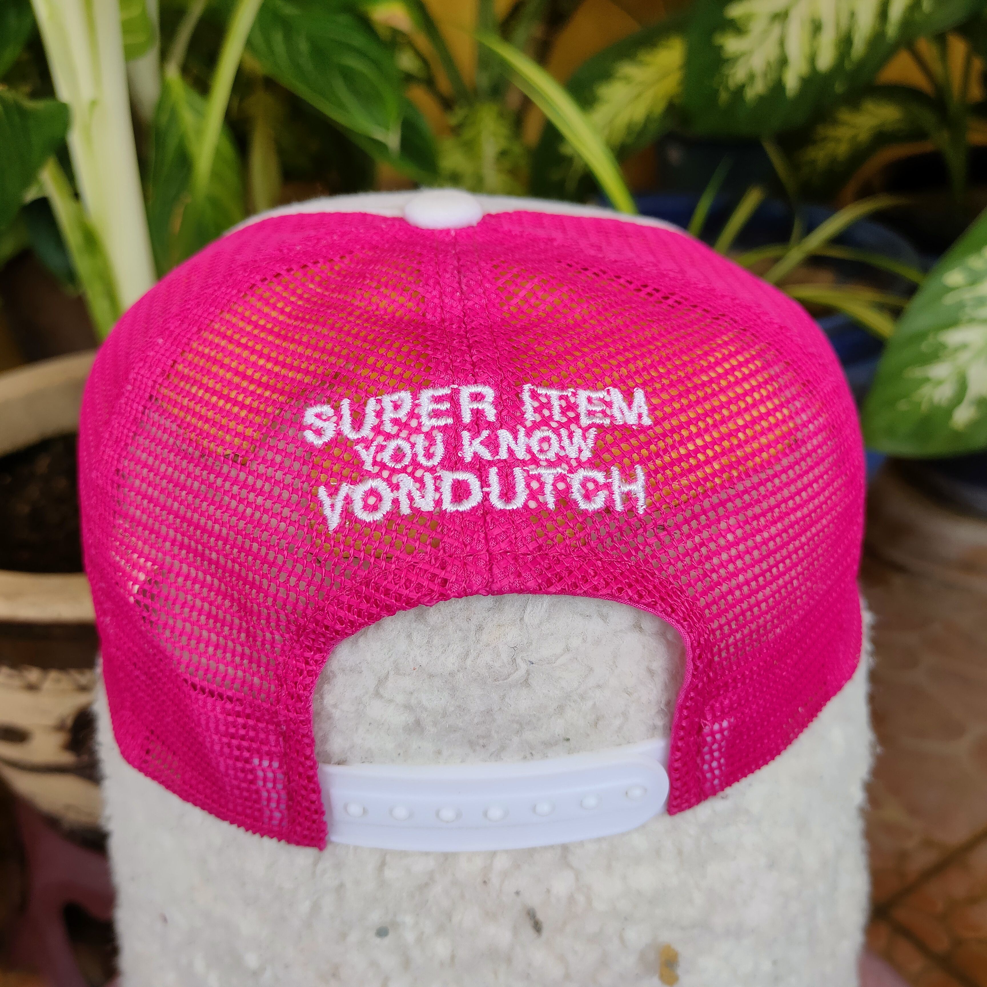 Von Dutch Vintage VON DUTCH Embroidery Spellout Printed Trucker Cap Size ONE SIZE - 3 Thumbnail