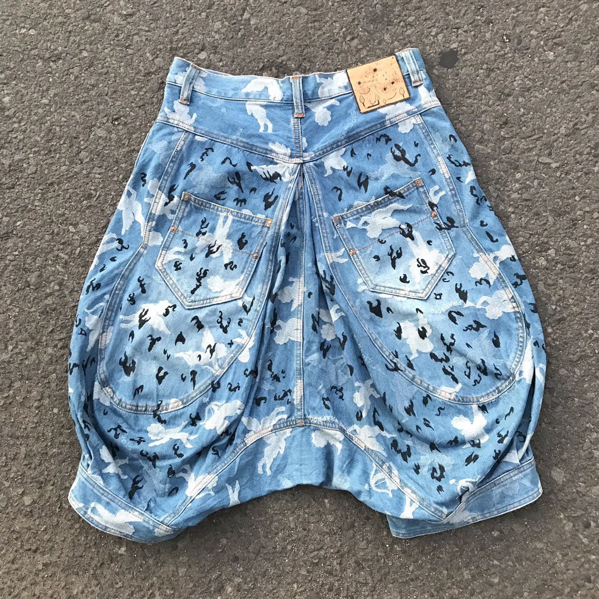 Frapbois Y2K FRAPBOIS BY ISSEY MIYAKE CROP CUPID ANGEL SAROUEL PANTS Size US 30 / EU 46 - 2 Thumbnail