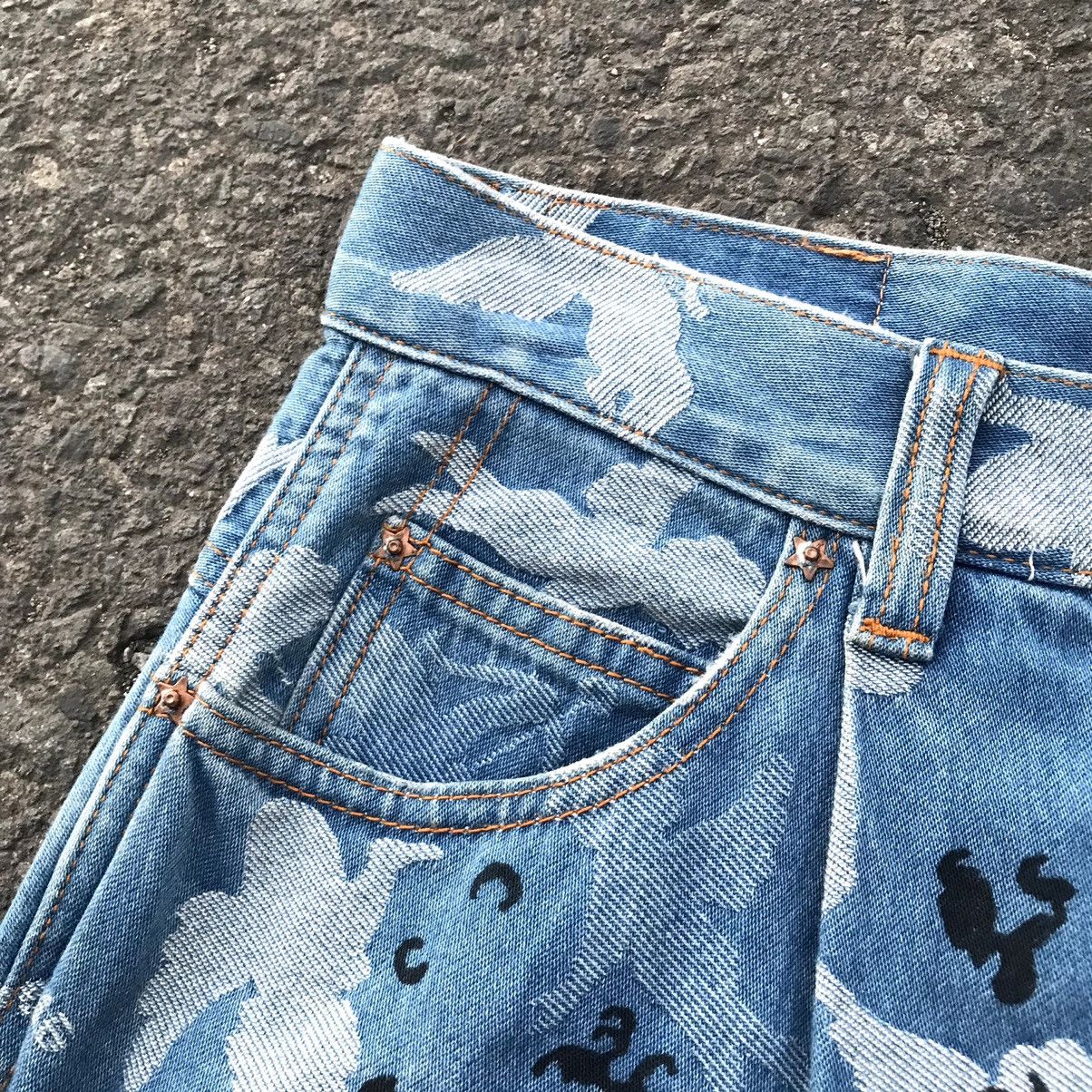 Frapbois Y2K FRAPBOIS BY ISSEY MIYAKE CROP CUPID ANGEL SAROUEL PANTS Size US 30 / EU 46 - 9 Thumbnail