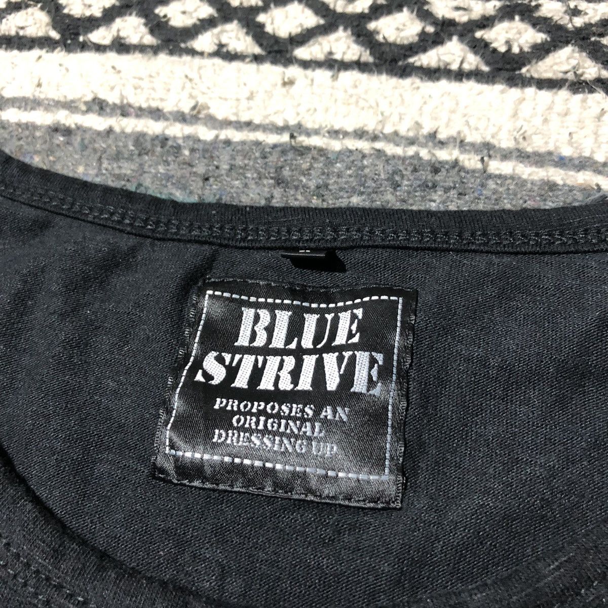 If Six Was Nine Y2K Blue Strive Punk Gothic Longsleeve Size US L / EU 52-54 / 3 - 2 Thumbnail