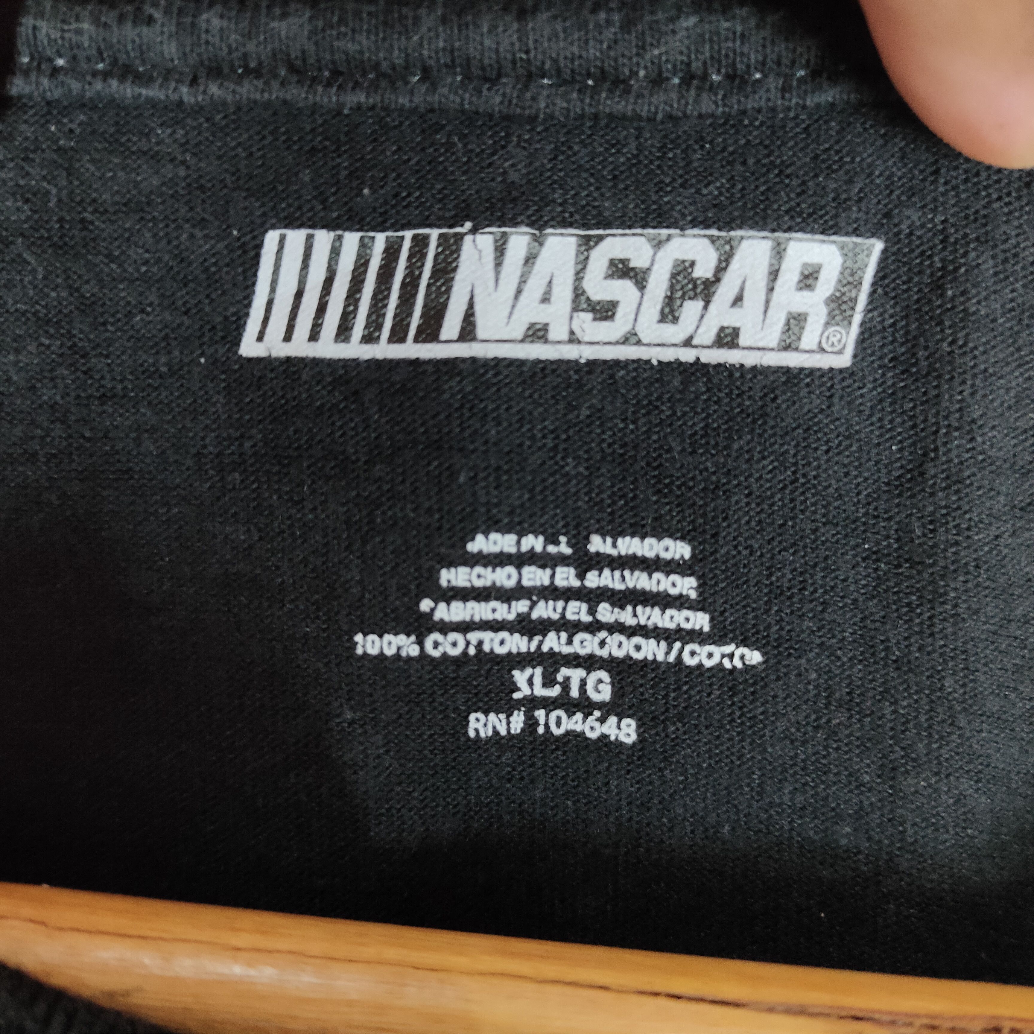 NASCAR NASCAR RACING MOTORSPORT Logo Daytona Black Shirt Size US XL / EU 56 / 4 - 4 Thumbnail