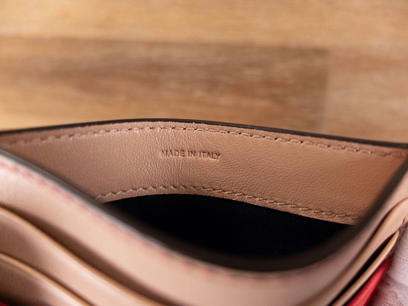 Givenchy GIVENCHY red & pink G logo emblem leather card holder wallet Size ONE SIZE - 5 Thumbnail