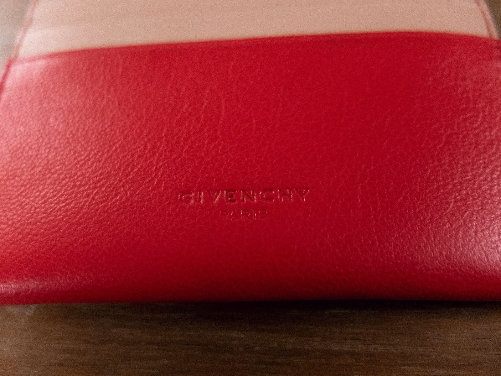 Givenchy GIVENCHY red & pink G logo emblem leather card holder wallet Size ONE SIZE - 3 Thumbnail