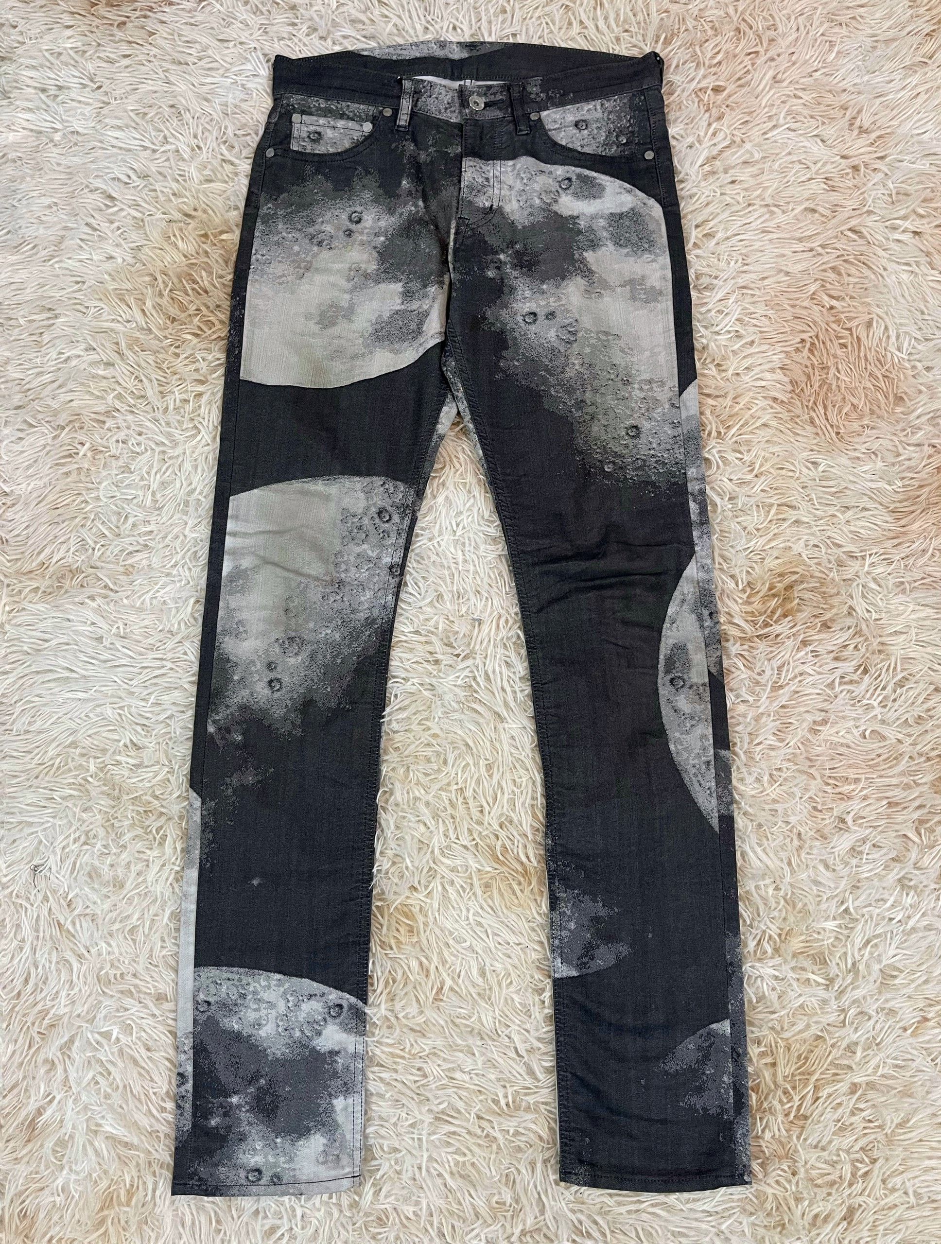 Image of Issey Miyake A/w2016 Twillight Moon Jeans in Black White, Men's (Size 30)