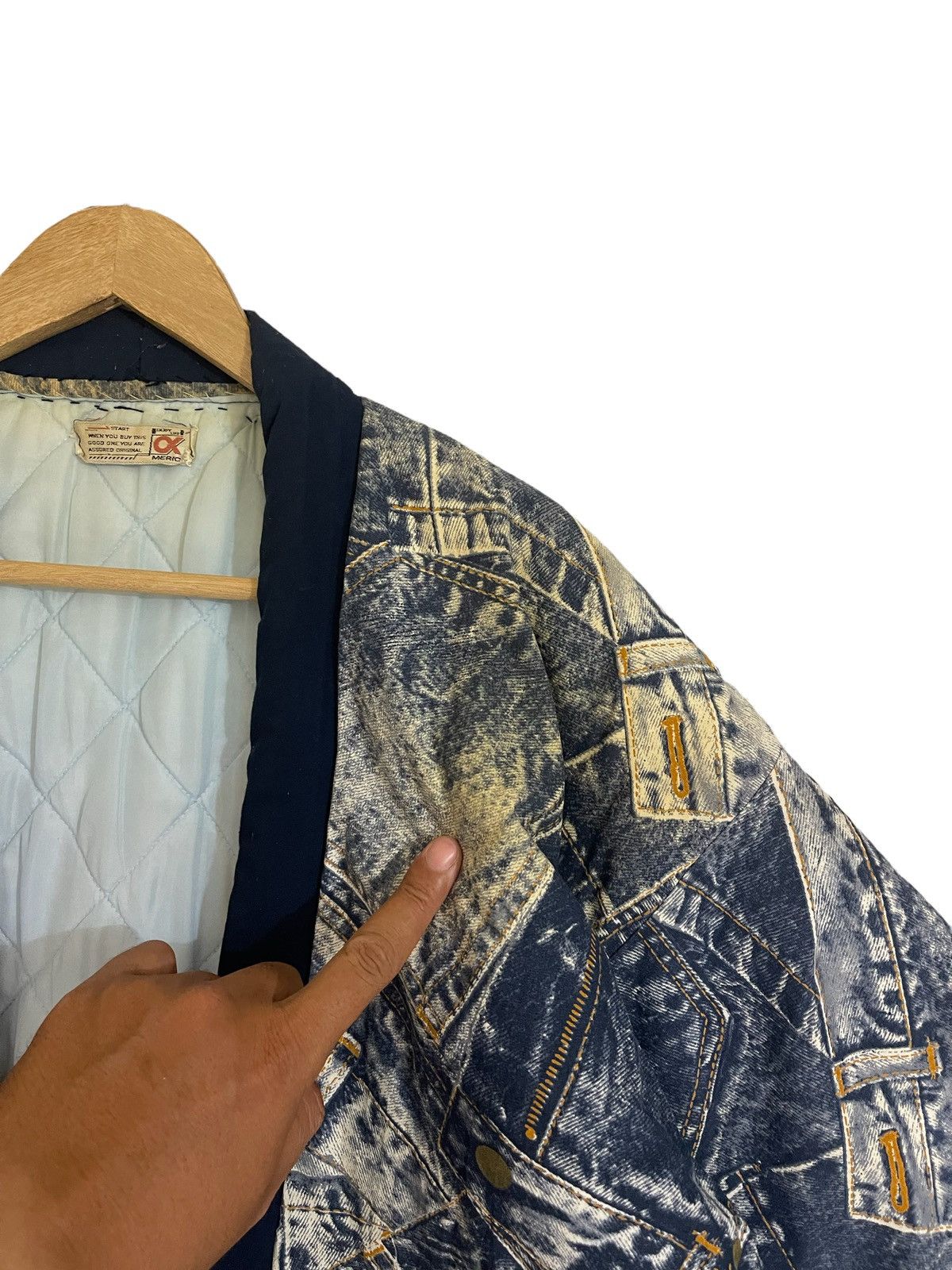 Japanese Brand × Vintage Vintage Japanese hanten jacket kimono jacket Size US L / EU 52-54 / 3 - 9 Thumbnail