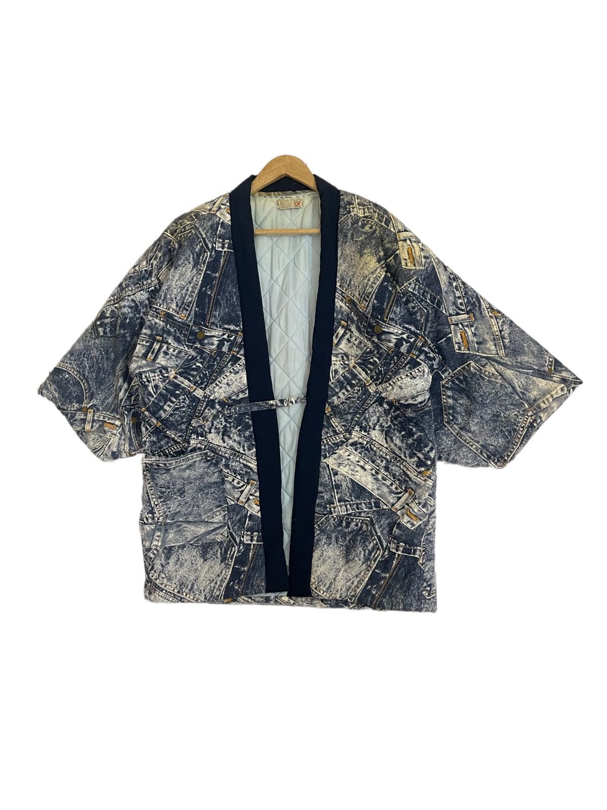 Japanese Brand × Vintage Vintage Japanese hanten jacket kimono jacket Size US L / EU 52-54 / 3 - 2 Thumbnail