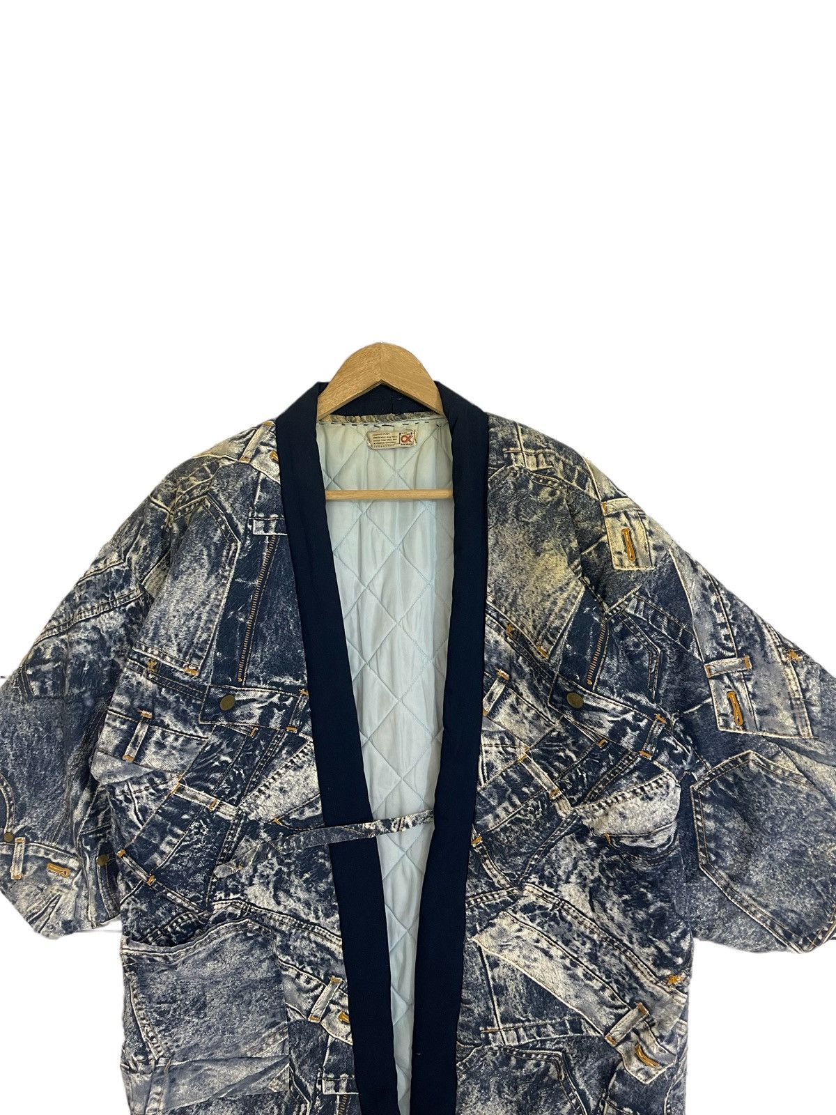 Japanese Brand × Vintage Vintage Japanese hanten jacket kimono jacket Size US L / EU 52-54 / 3 - 4 Thumbnail