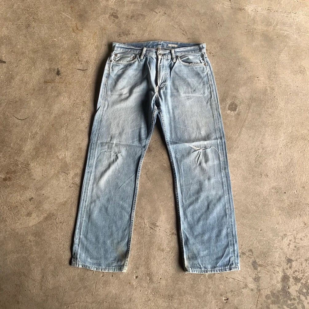 image of Distressed Denim x Polo Ralph Lauren Prl Polo Ralph Laurent Distressed Faded Jeans Ripped Denim in 