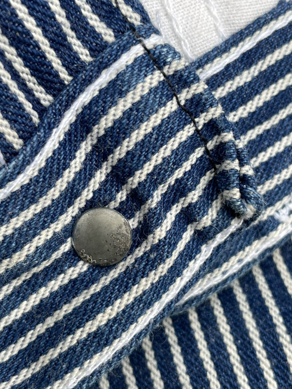 Pointer × Vintage Vintage 70’s Pointer Brand Hickory Stripes Work Denim Size US 31 - 14 Thumbnail