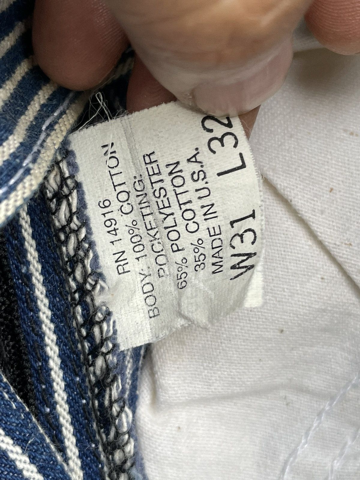 Pointer × Vintage Vintage 70’s Pointer Brand Hickory Stripes Work Denim Size US 31 - 13 Thumbnail