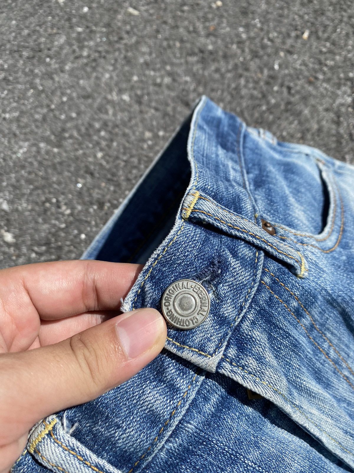 Eternal 🔥Express Shipping🔥 Japanese Eternal Distressed Jeans Size US 30 / EU 46 - 4 Thumbnail