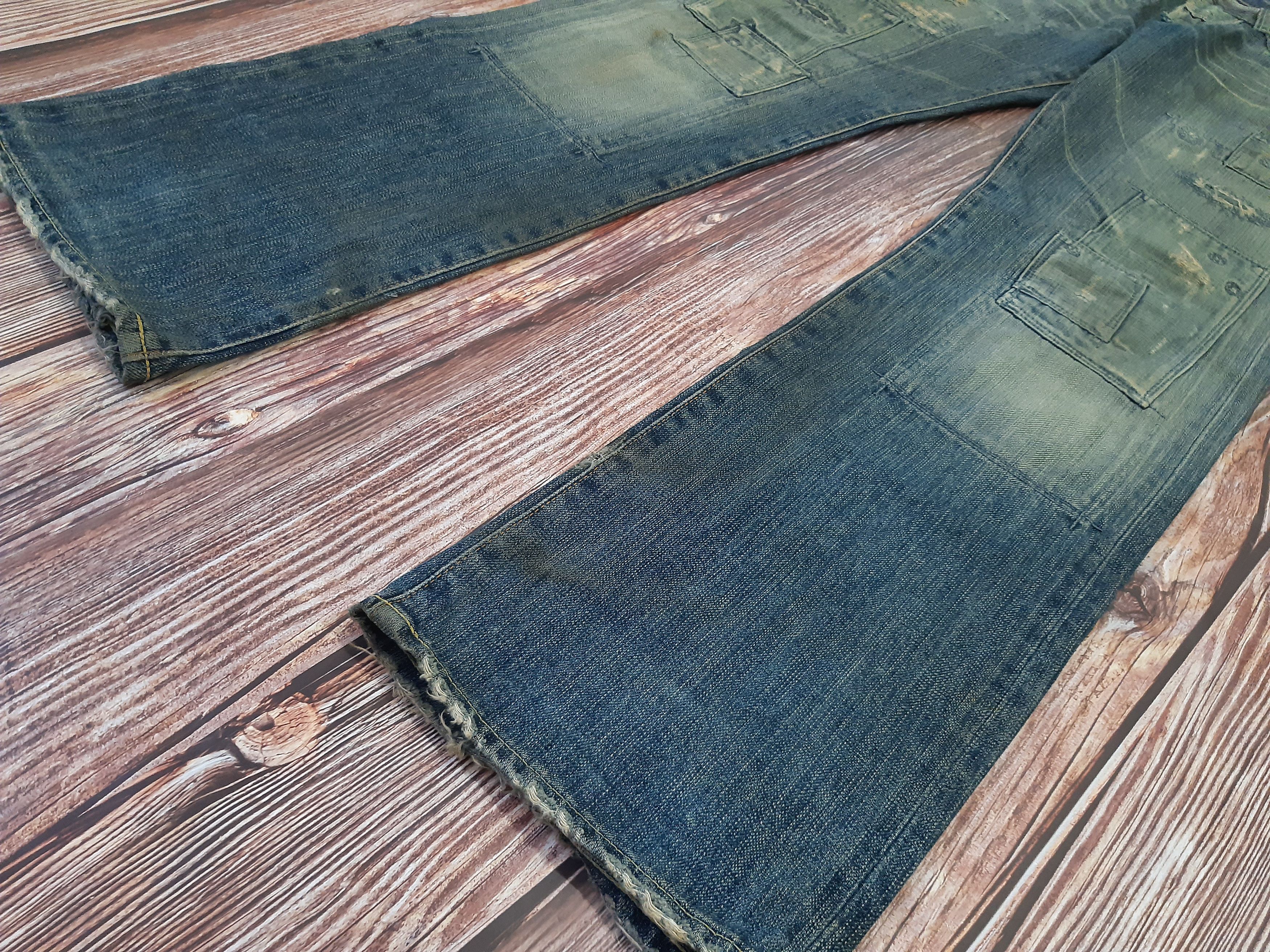 Japanese Brand × Vintage Japanese Jeans Patchworks Selvedge Vintage Size US 29 - 2 Thumbnail