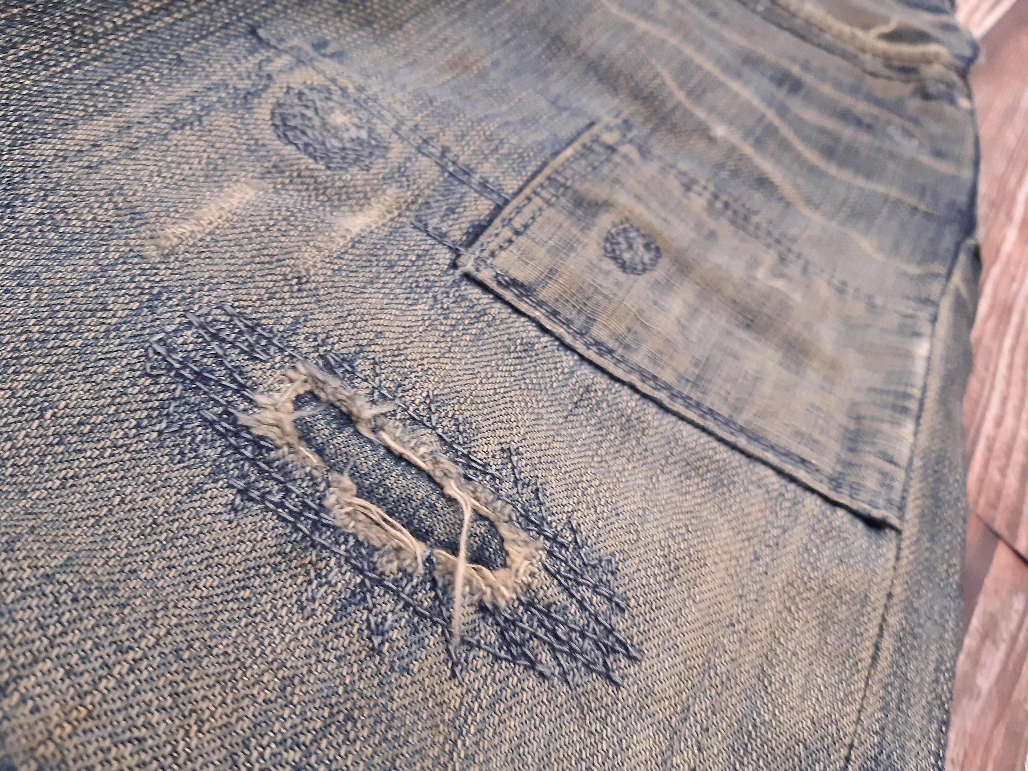 Japanese Brand × Vintage Japanese Jeans Patchworks Selvedge Vintage Size US 29 - 6 Thumbnail
