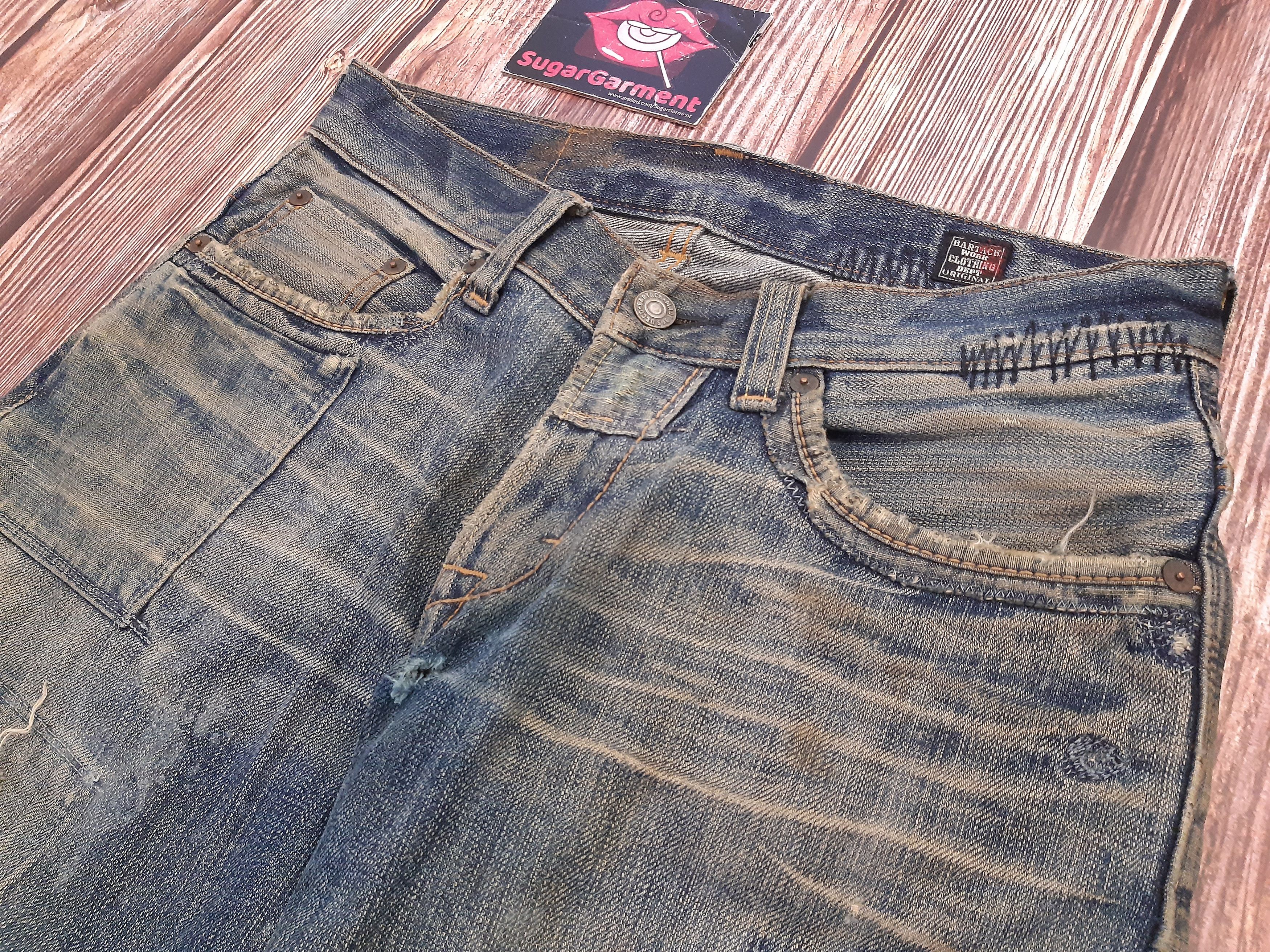 Japanese Brand × Vintage Japanese Jeans Patchworks Selvedge Vintage Size US 29 - 7 Thumbnail