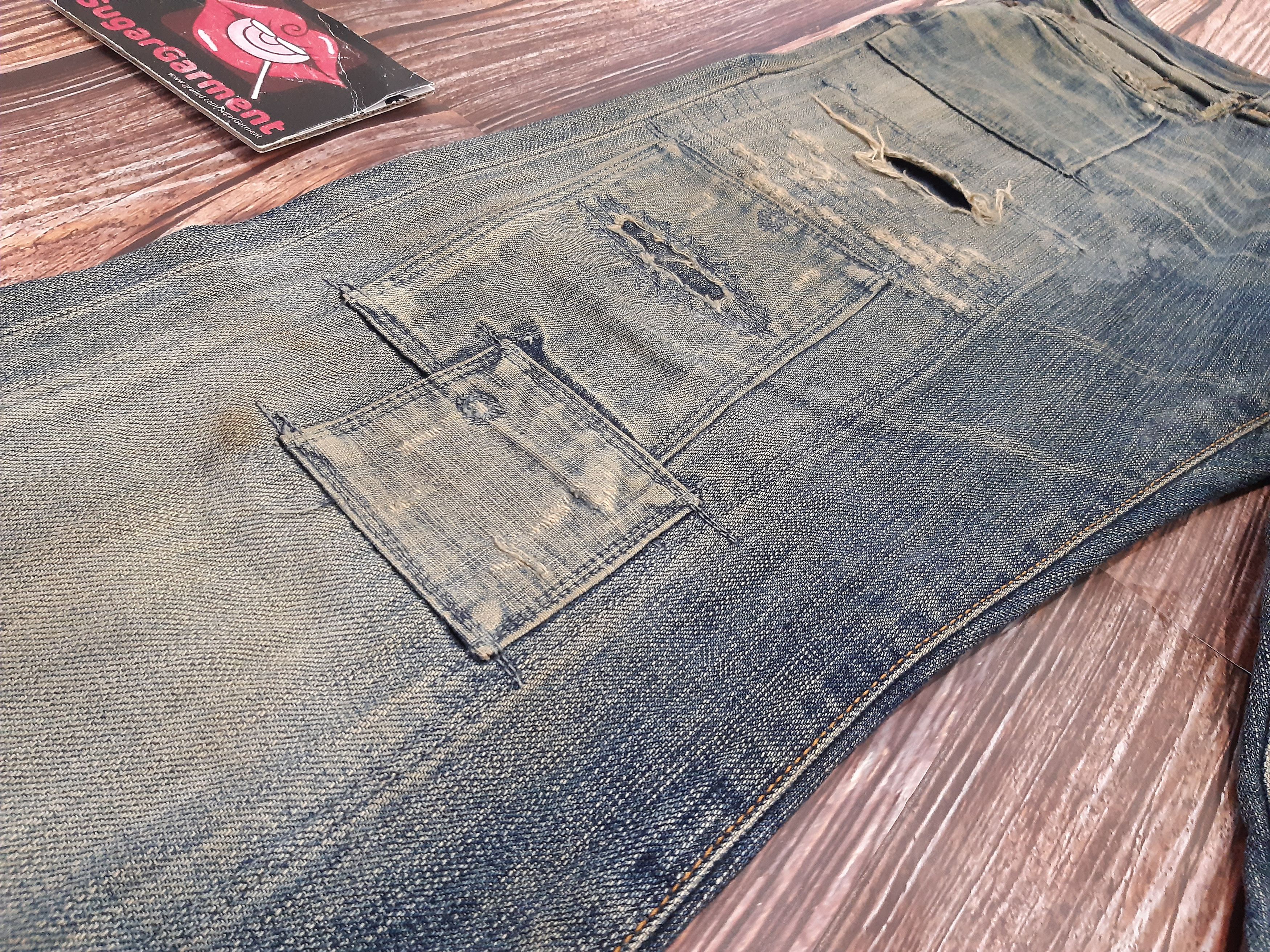 Japanese Brand × Vintage Japanese Jeans Patchworks Selvedge Vintage Size US 29 - 4 Thumbnail